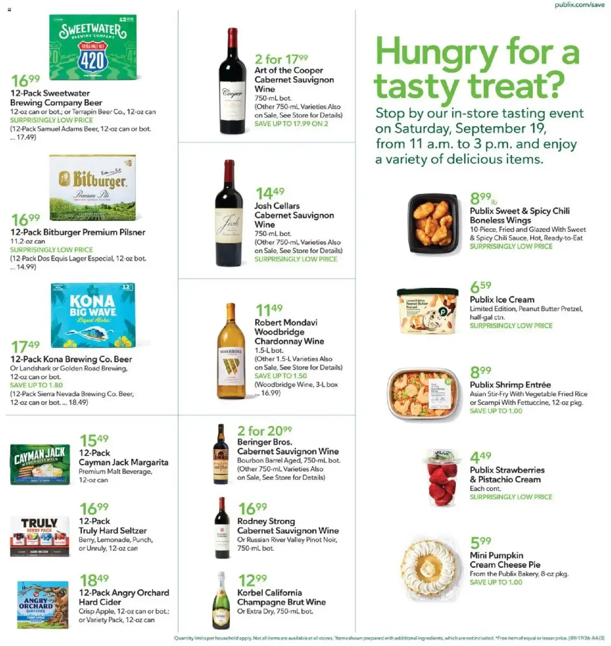 Publix Weekly Ad, page 3 of 17, valid 09/16/2026 - 09/22/2026