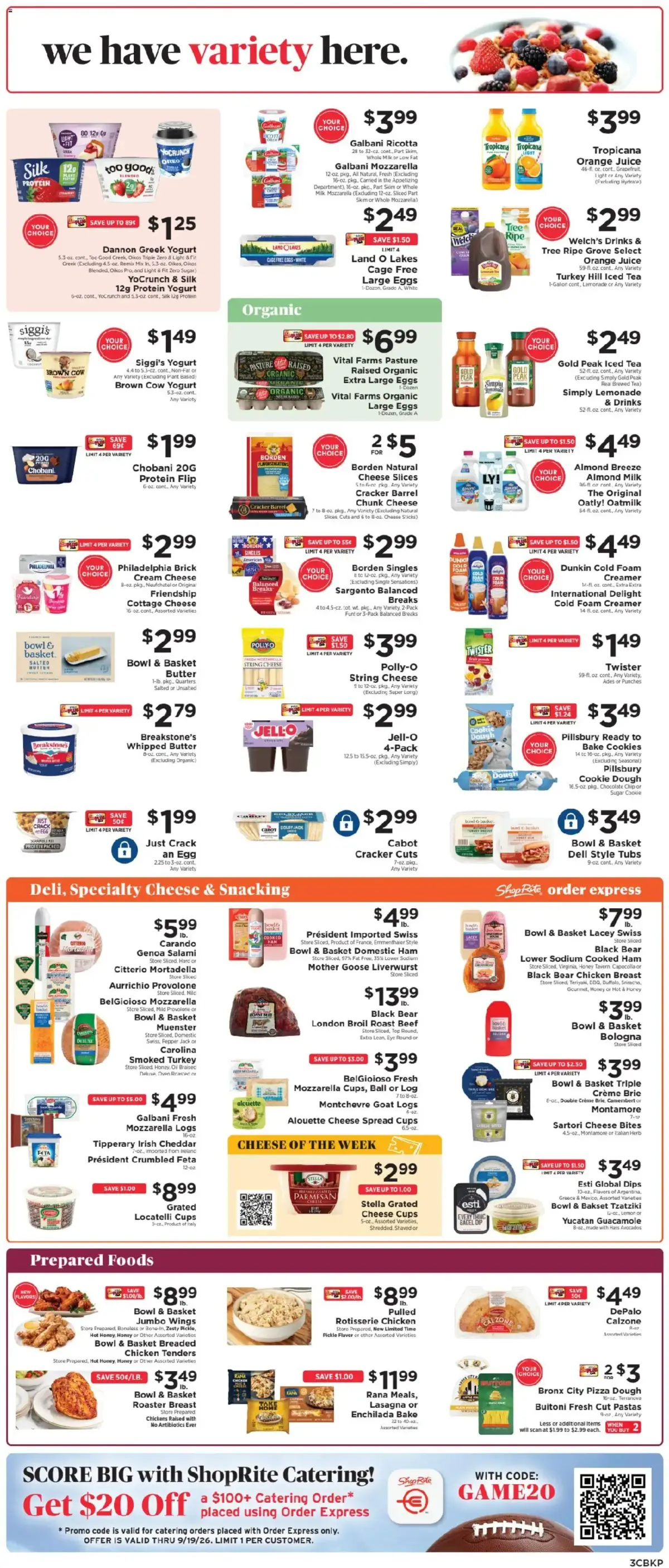ShopRite Weekly Ad, page 4 of 9, valid 09/13/2026 - 09/19/2026