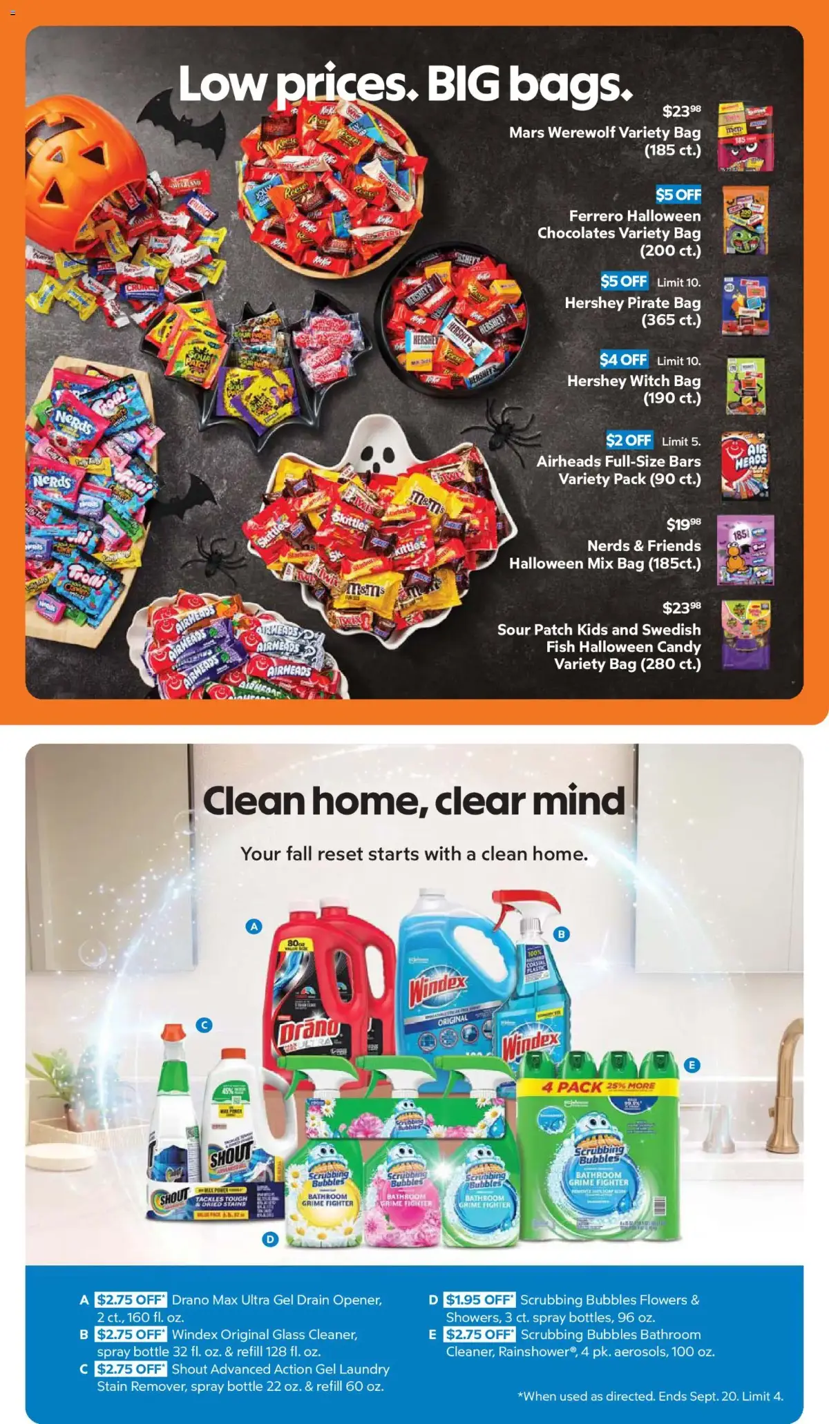 Sam's Club Weekly Ad, page 2 of 44, valid 08/26/2026 - 09/20/2026 — Shout, Clear Mind, Nerds Friends, Full-Size Bars