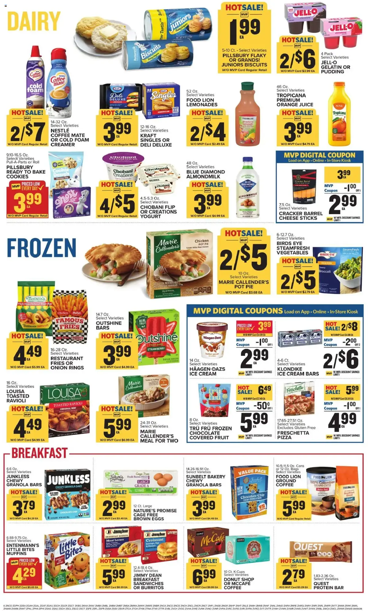 Food Lion Weekly Ad, page 12 of 18, valid 09/09/2026 - 09/15/2026 — Cinnamon, Starbucks, Pike Place, Pizza Rolls