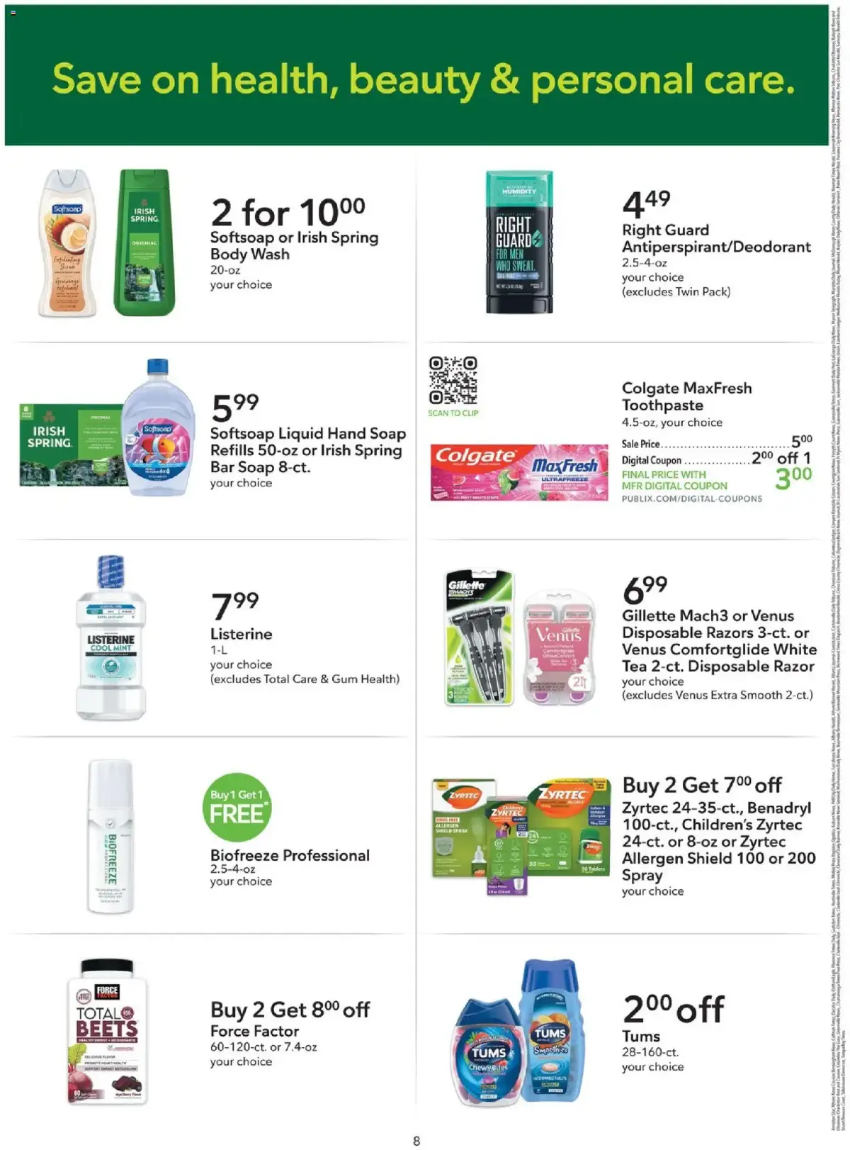 Publix offer from 09/09/2026 Publix Extra Savings, page 8 of 8, valid 09/09/2026 - 09/22/2026