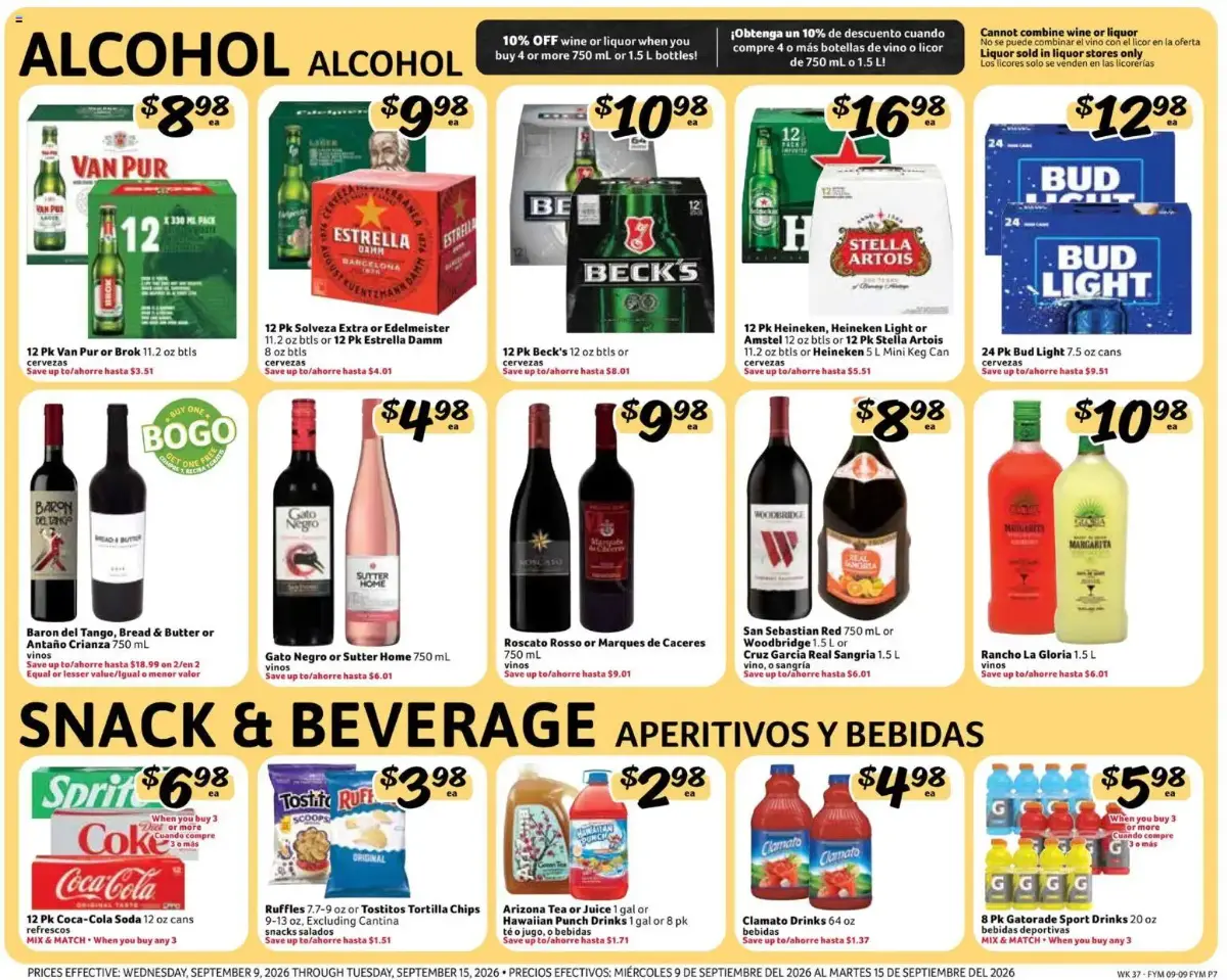 Fresco y Más Weekly Ad, page 7 of 8, valid 09/09/2026 - 09/15/2026 — King Ford, Cod Chips, Mango Nectar, Love Grocers