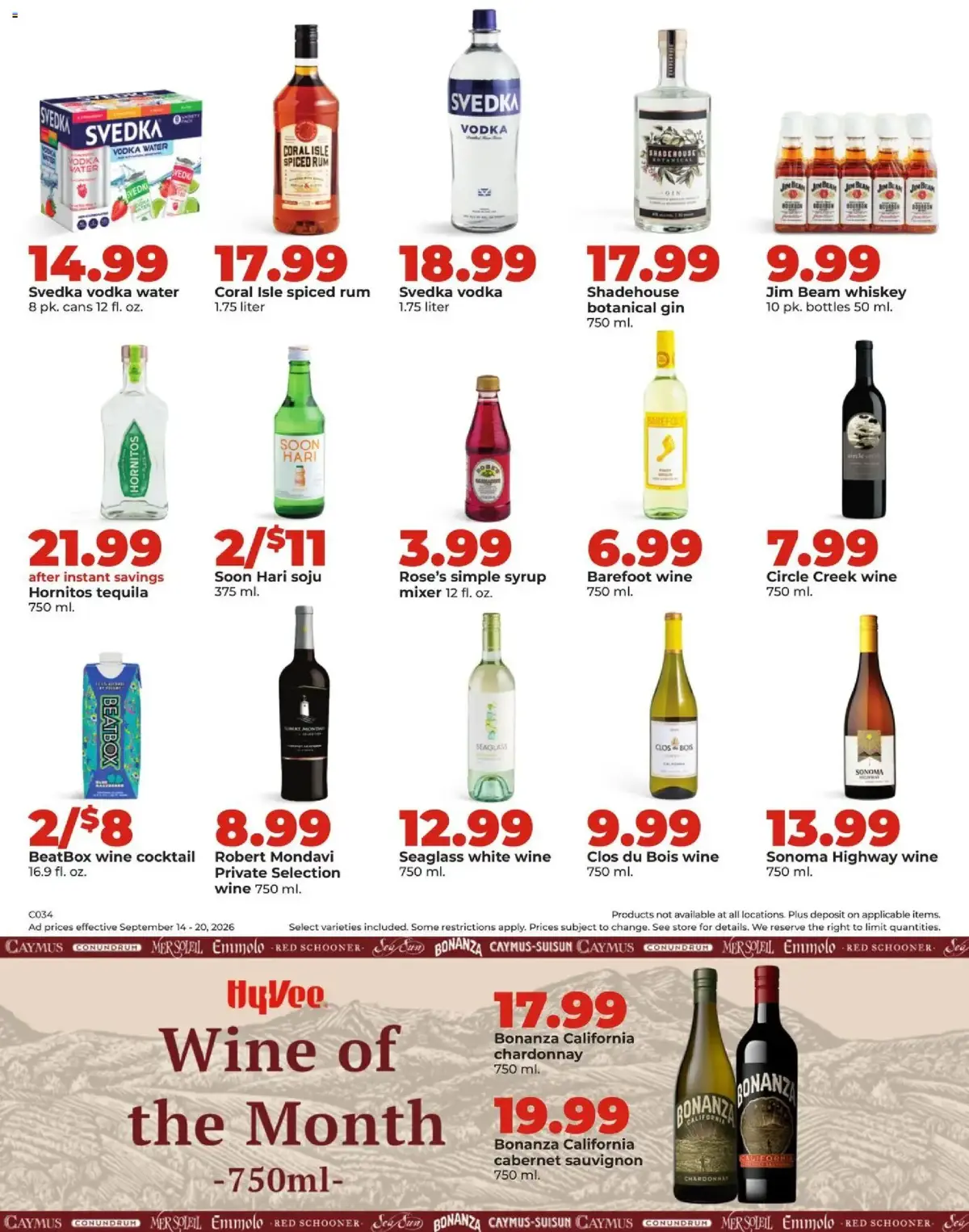 HyVee Weekly Ad, page 44 of 46, valid 09/14/2026 - 09/20/2026
