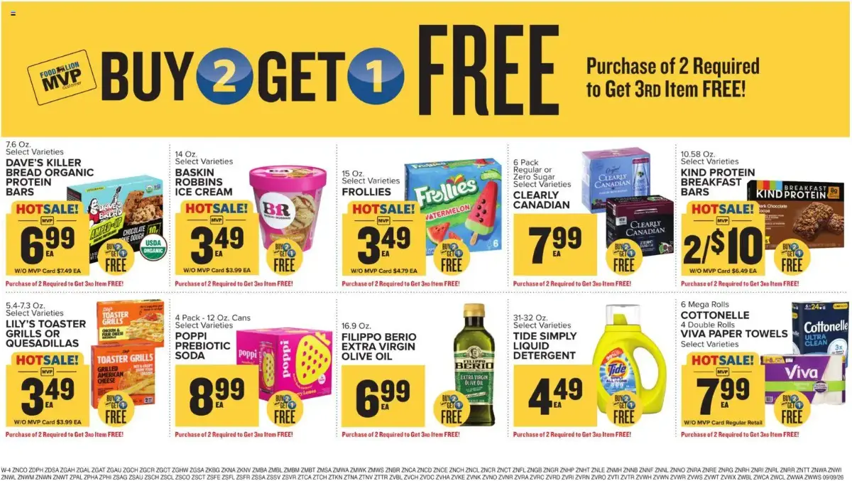Food Lion Weekly Ad, page 18 of 18, valid 09/09/2026 - 09/15/2026 — Protein Bar, Muscle Milk, Hydro Boost, Pride Health