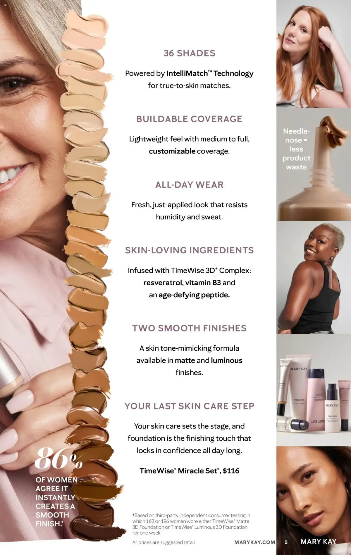 Mary Kay The Look Summer 2026, page 5 of 36, valid 05/16/2026 - 09/16/2026 — Miracle Set, ALL-DAY Wear, Smooth Finishes, Buildable Coverage