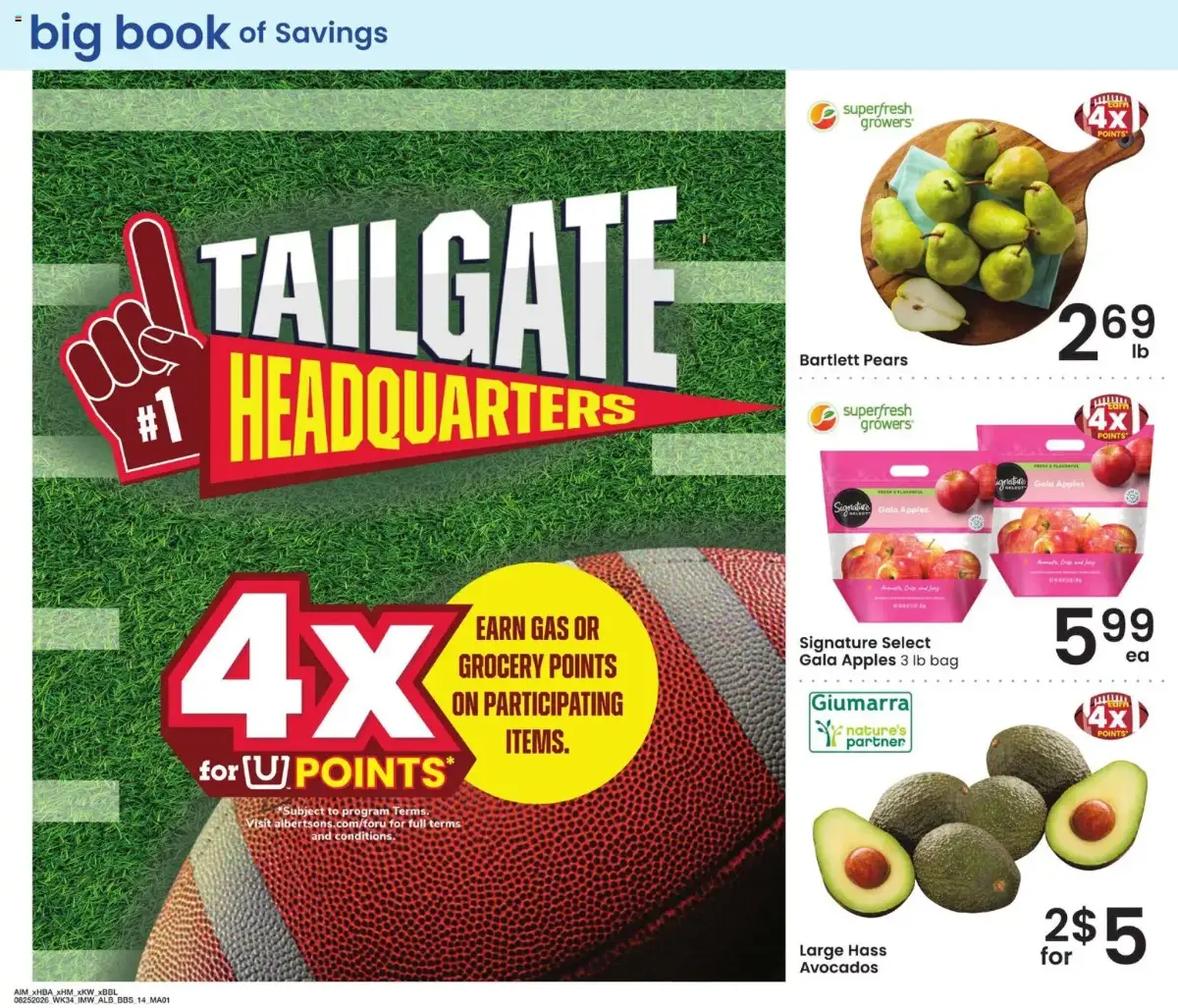 Albertsons Big Book of Savings, page 14 of 17, valid 08/25/2026 - 09/28/2026