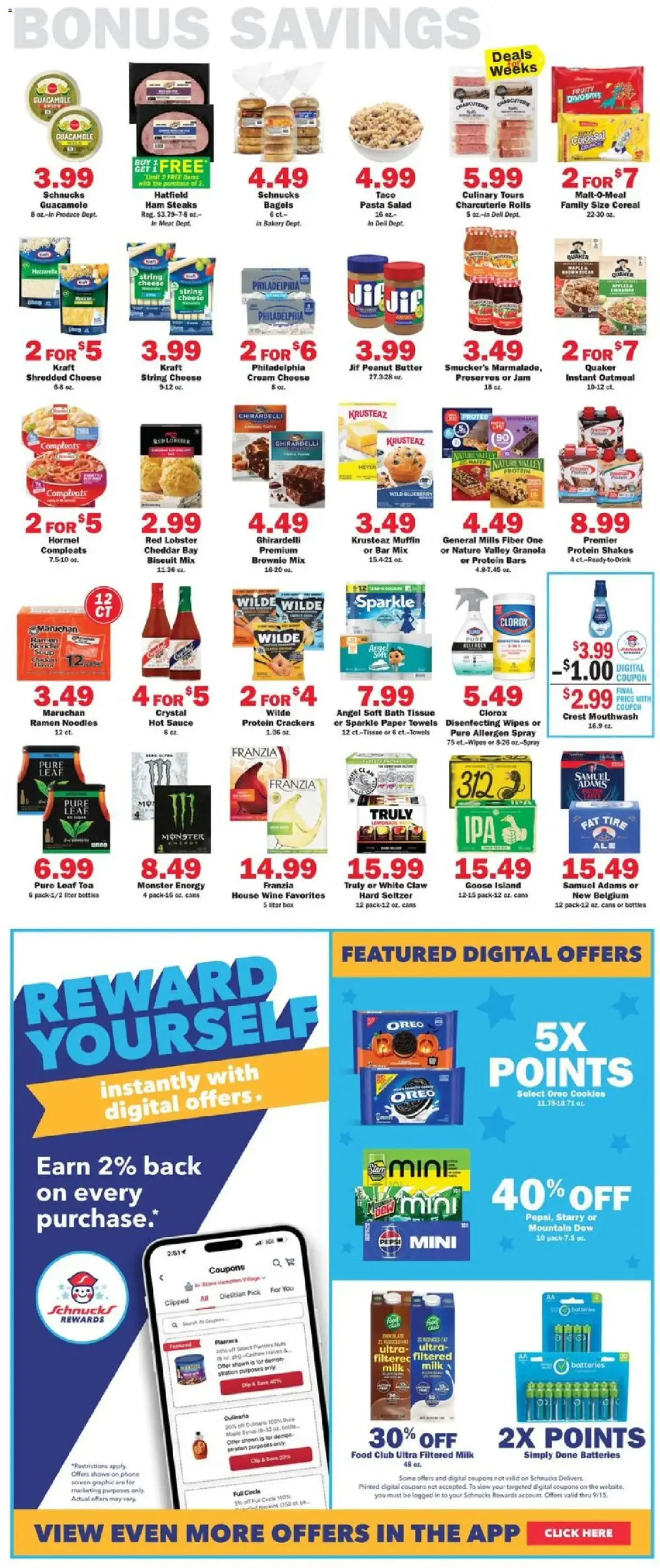 Schnucks Weekly Ad, page 5 of 5, valid 09/09/2026 - 09/15/2026 — Kraft, Truly, Leaf Tea, Meat Dent