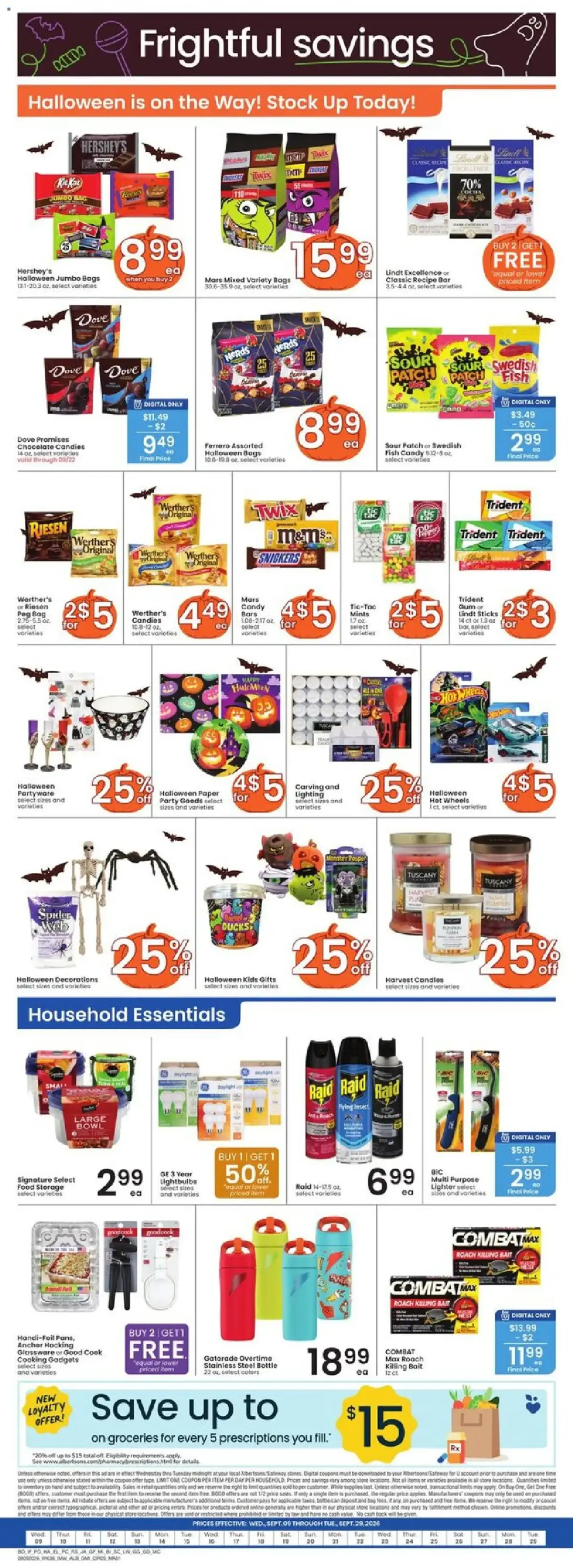 Albertsons Weekly Ad, page 6 of 9, valid 09/09/2026 - 09/15/2026 — Advil, Flonase, Tylenol, Hand Soap