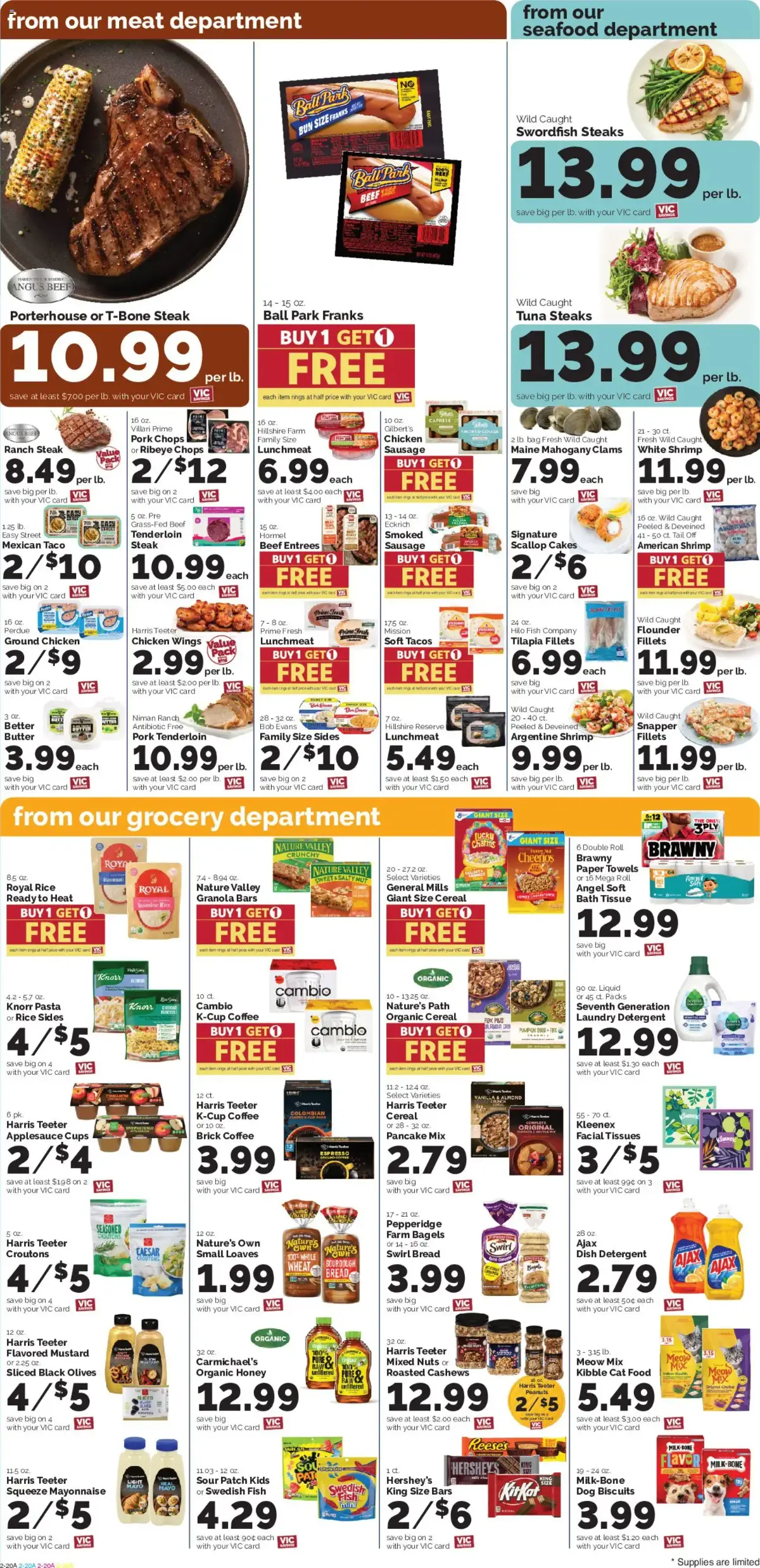 Harris Teeter Weekly Ad, page 5 of 12, valid 09/09/2026 - 09/15/2026 — Dog Food, Wild Caught, Shrimp, Sausage