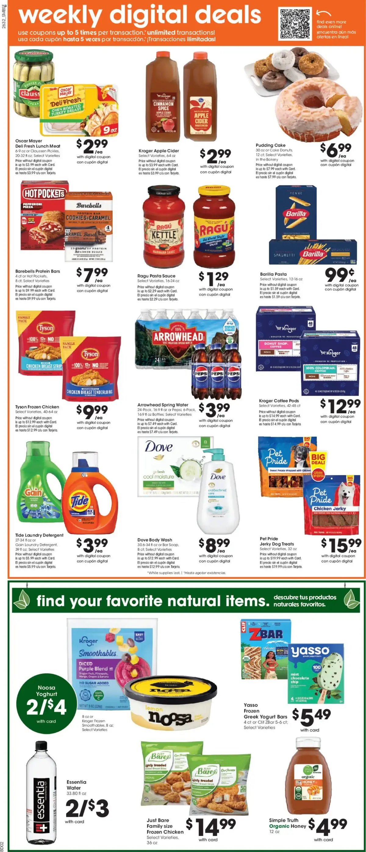 Smith's Weekly Ad, page 4 of 13, valid 09/09/2026 - 09/15/2026 — Outshine, Home Chef, Fruit Bars, Maver Racon
