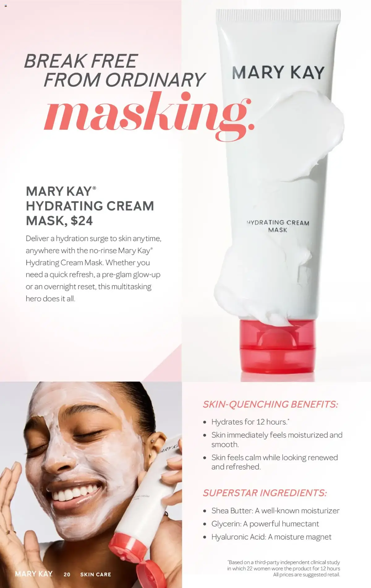 Mary Kay The Look Summer 2026, page 20 of 36, valid 05/16/2026 - 09/16/2026 — Hydrating Cream, Skin Care, Moisture Magnet, This Multitasking