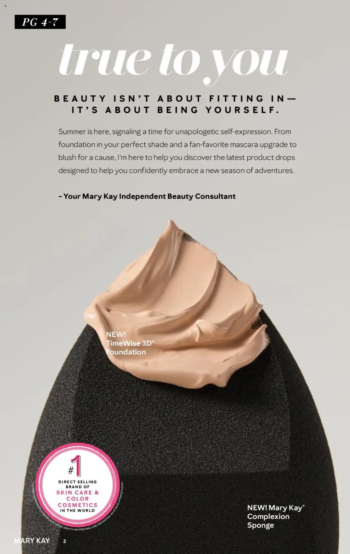 Mary Kay The Look Summer 2026, page 2 of 36, valid 05/16/2026 - 09/16/2026 — Skin Care, About Fitting, Being Yourself, Direct Selling