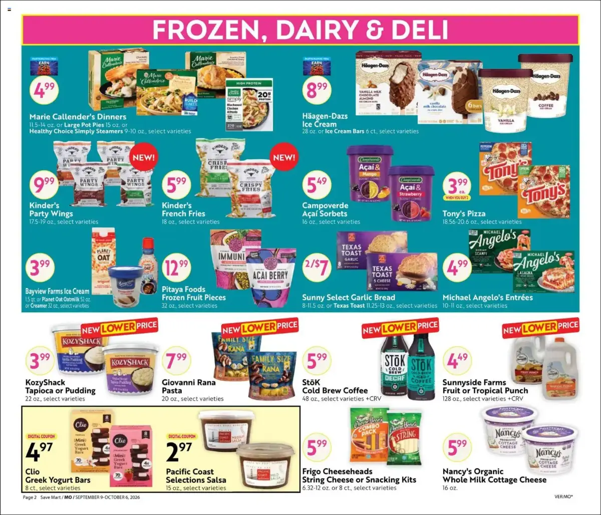 Save Mart Online Savings Guide, page 2 of 12, valid 09/09/2026 - 10/06/2026