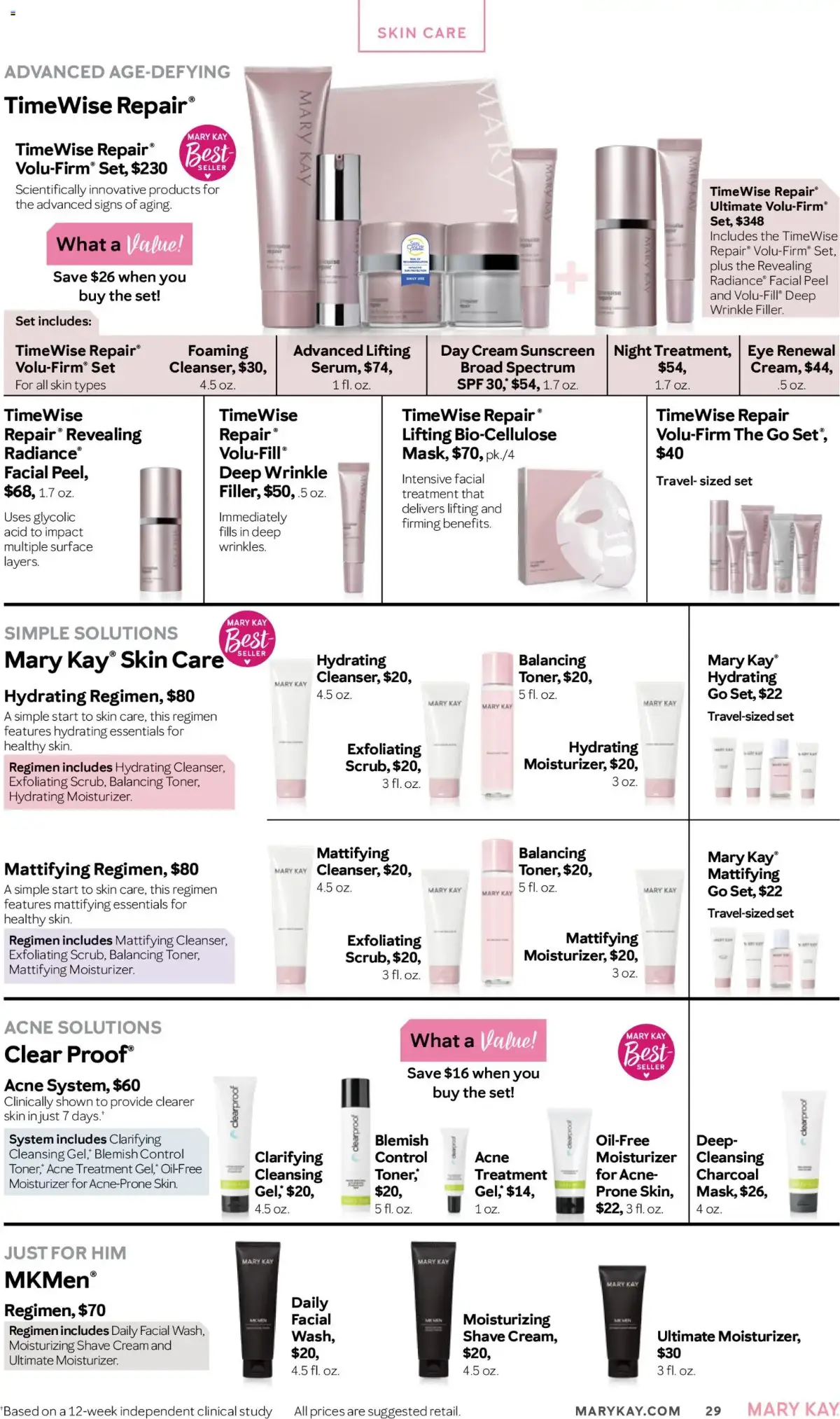 Mary Kay The Look Summer 2026, page 29 of 36, valid 05/16/2026 - 09/16/2026 — TimeWise Repair, Regimen, Cleanser, Hydrating