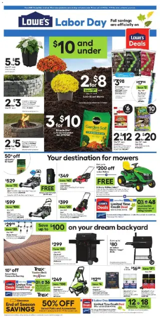 Lowe's Weekly Ad preview, valid 08/27/2026 - 09/09/2026