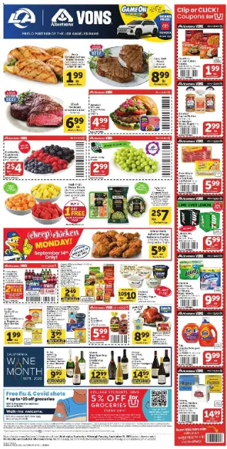 Vons Weekly Ad preview, valid 09/09/2026 - 09/15/2026