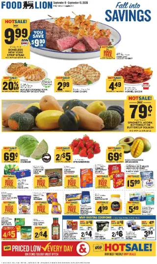 Food Lion Weekly Ad preview, valid 09/09/2026 - 09/15/2026