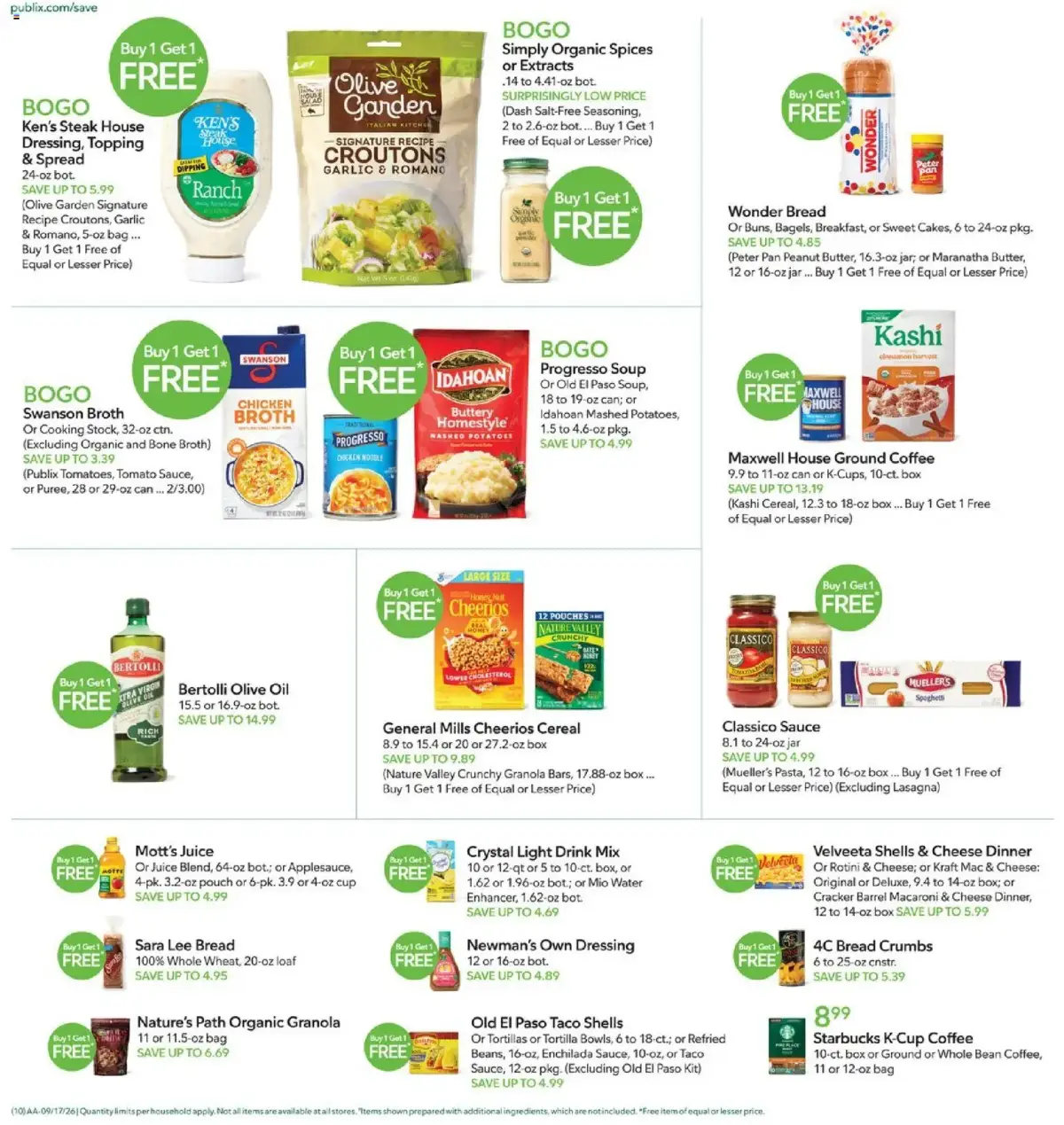 Publix Weekly Ad, page 10 of 17, valid 09/16/2026 - 09/22/2026