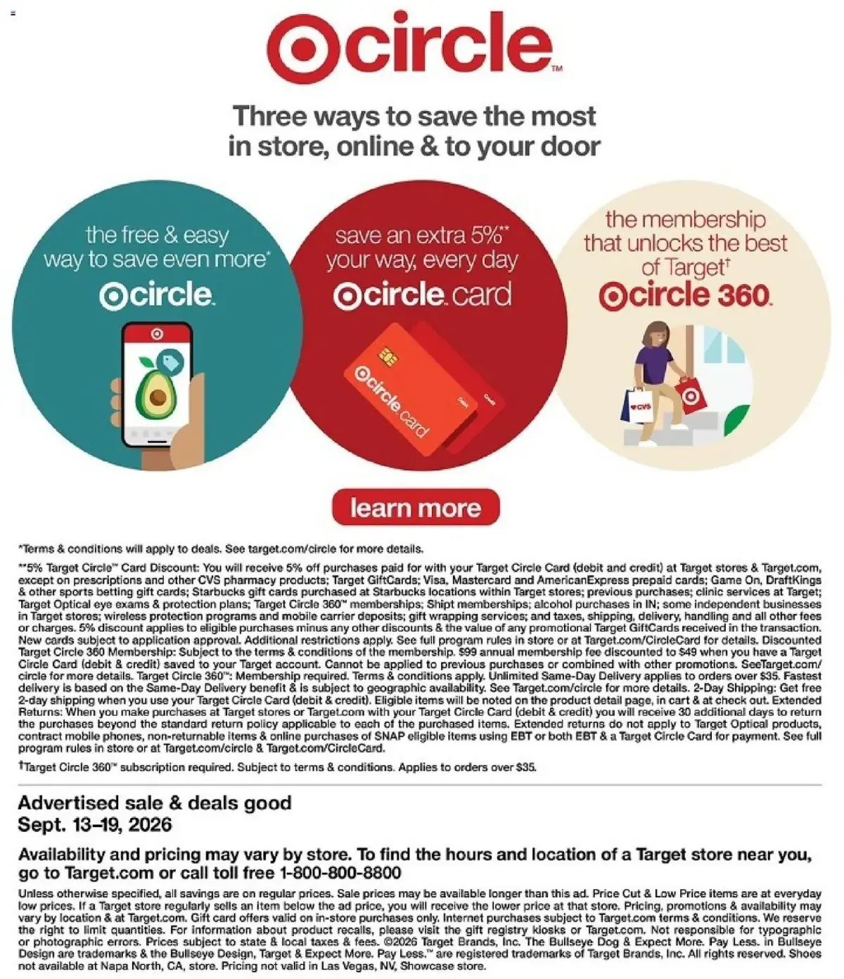 Target Weekly Ad, page 33 of 33, valid 09/13/2026 - 09/19/2026