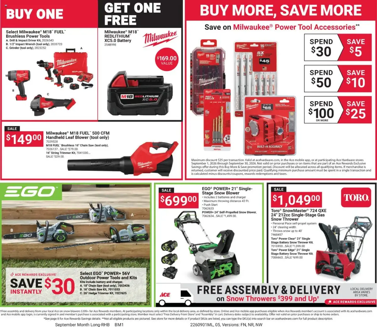 ACE Hardware Weekly Ad, page 5 of 8, valid 09/01/2026 - 09/30/2026