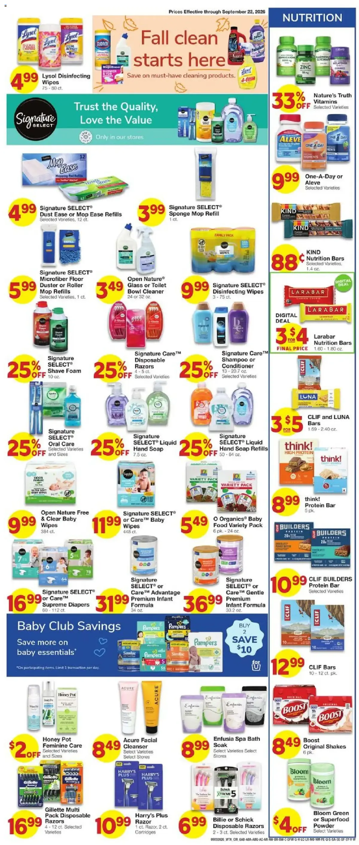 United Supermarkets Weekly Ad, page 7 of 9, valid 09/09/2026 - 09/15/2026