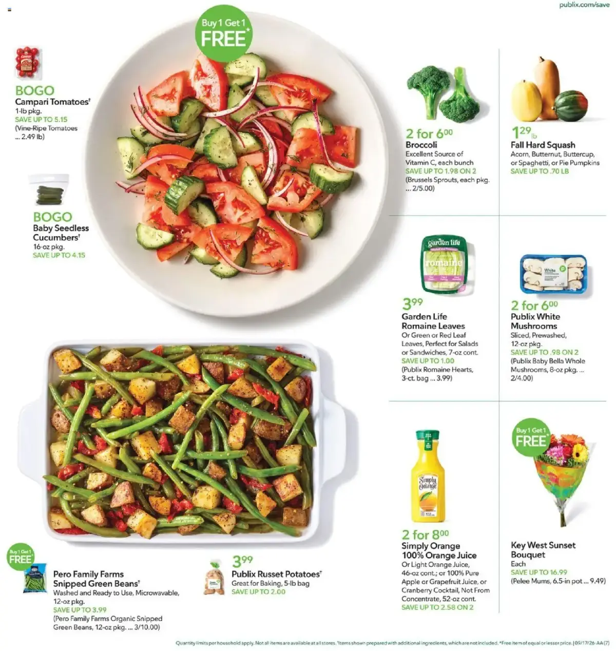 Publix Weekly Ad, page 7 of 17, valid 09/16/2026 - 09/22/2026