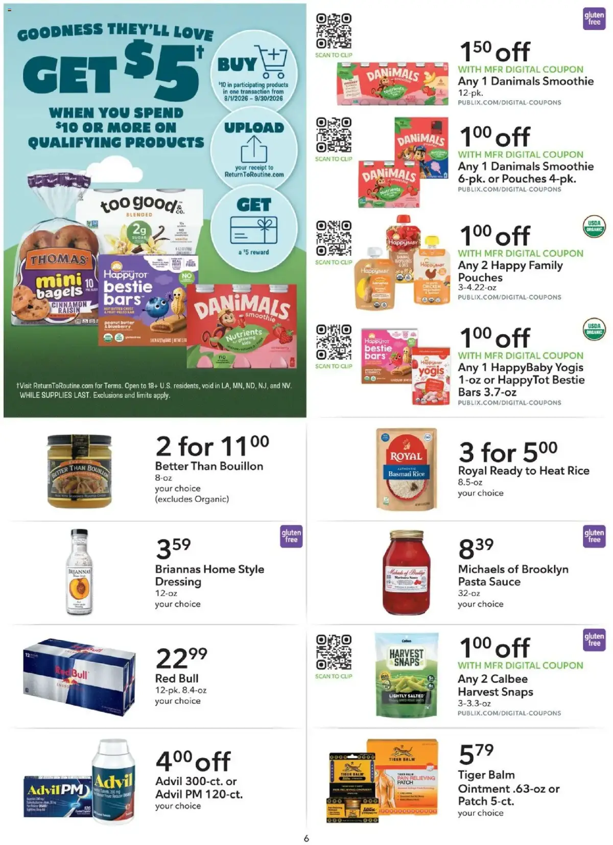Publix offer from 09/09/2026 Publix Extra Savings, page 6 of 8, valid 09/09/2026 - 09/22/2026