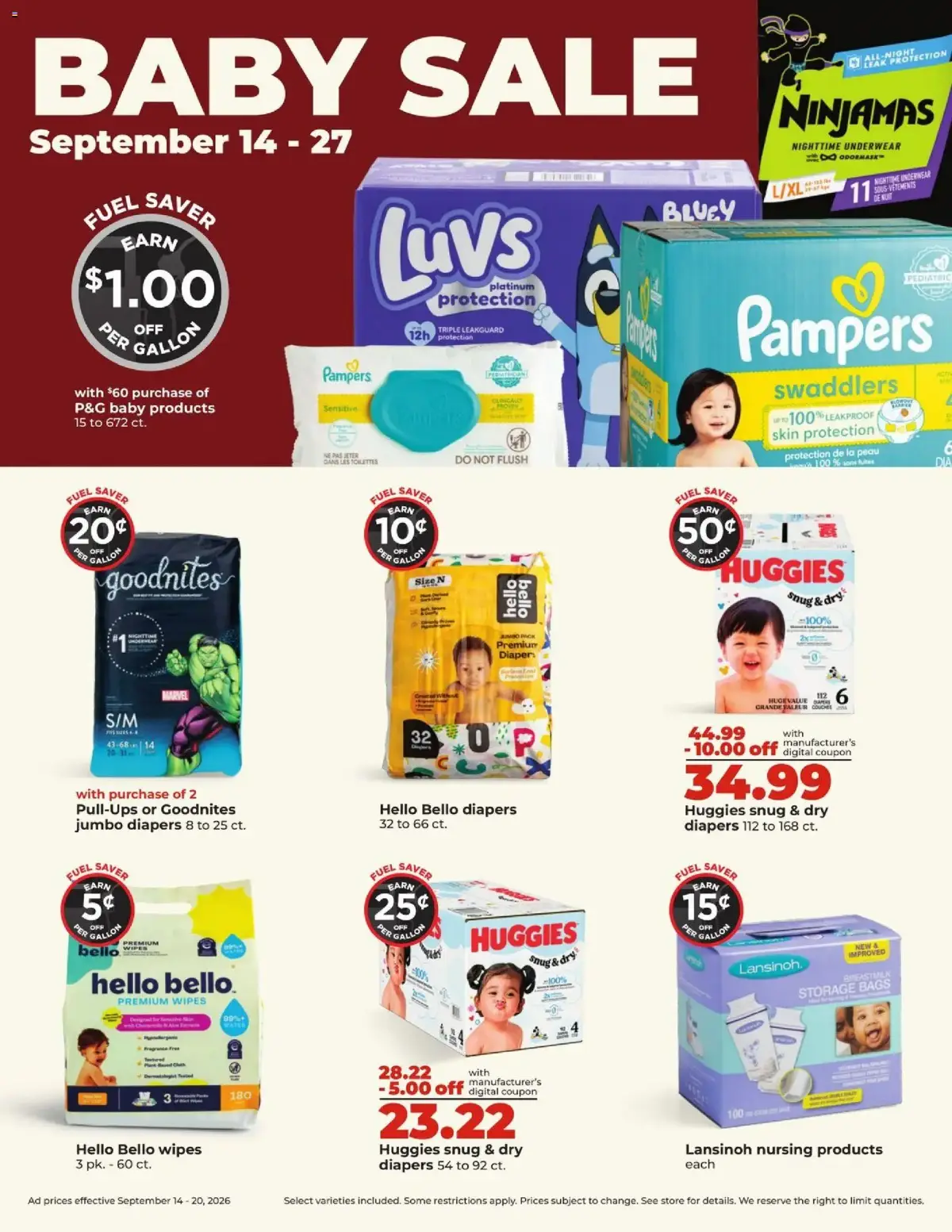HyVee Weekly Ad, page 41 of 46, valid 09/14/2026 - 09/20/2026