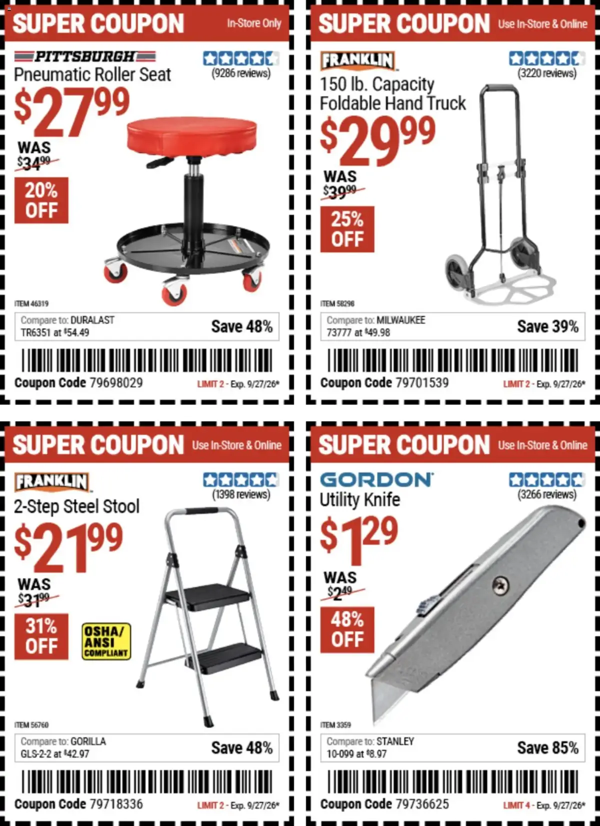 Harbor Freight Weekly Ad, page 7 of 18, valid 09/14/2026 - 09/27/2026