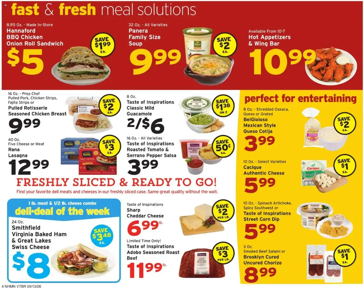 Hannaford Weekly Ad, page 4 of 16, valid 09/13/2026 - 09/19/2026