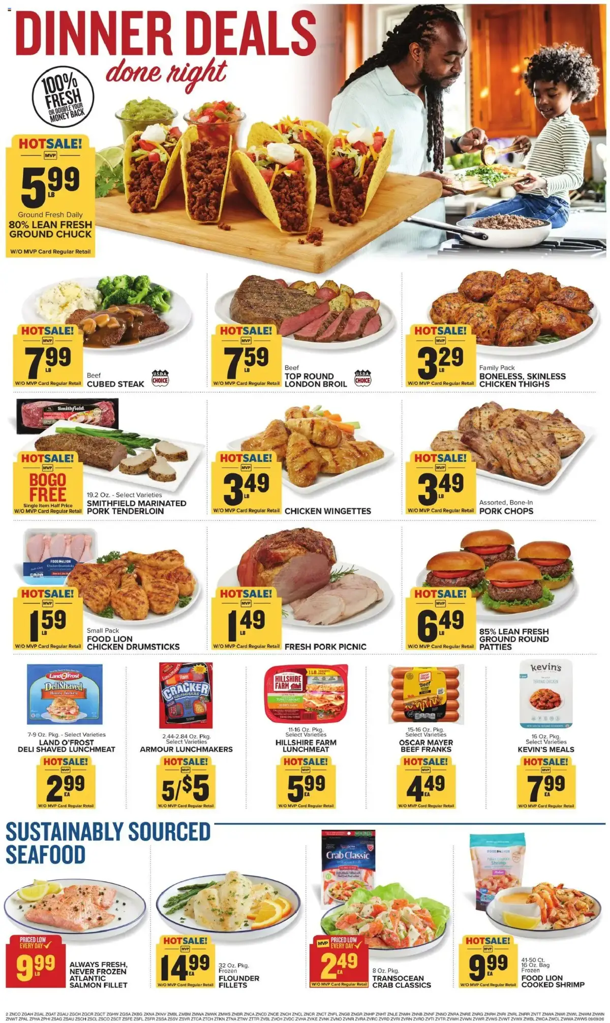Food Lion Weekly Ad, page 4 of 18, valid 09/09/2026 - 09/15/2026 — Hotsale, Smithfield, Oscar Mayer, Stew Beef