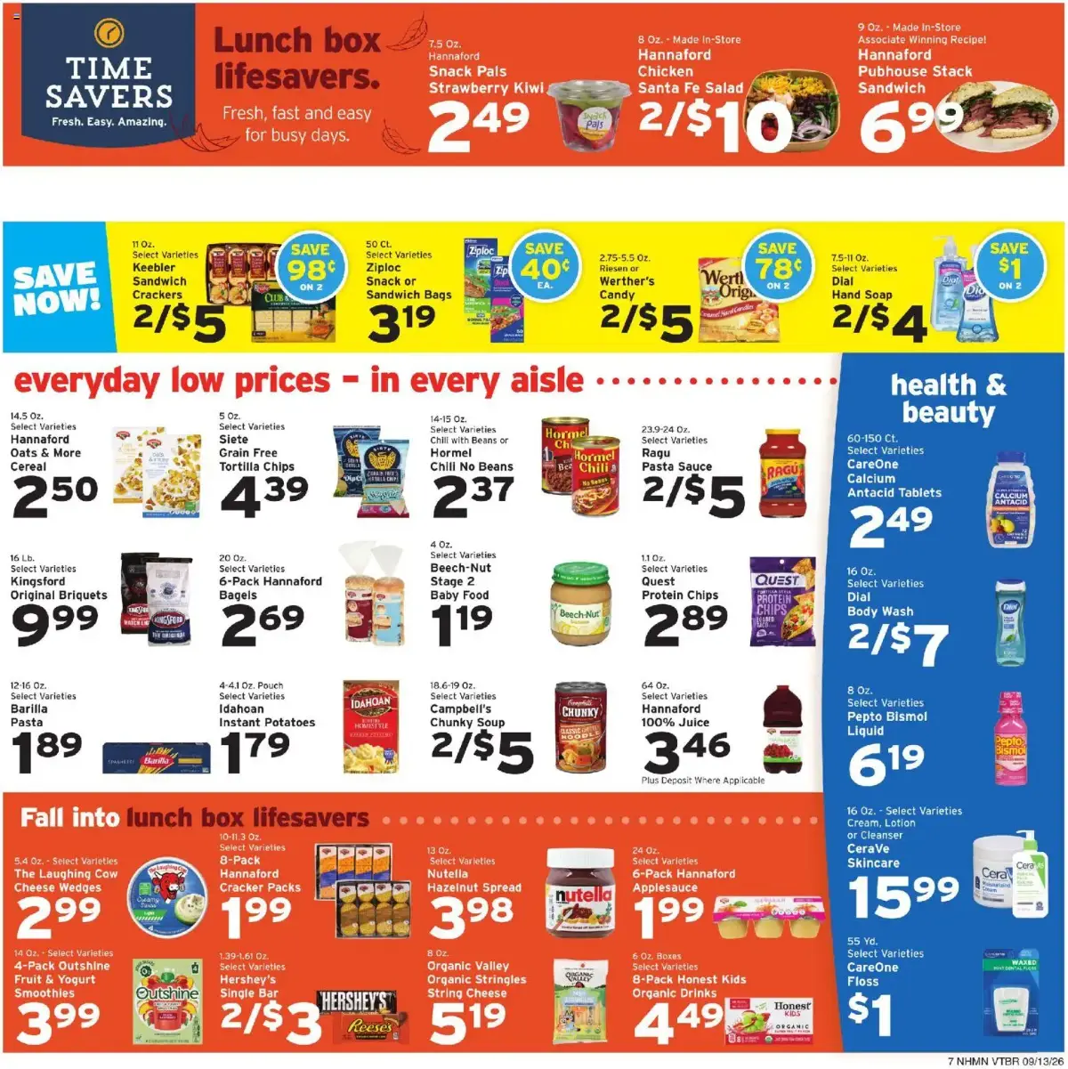 Hannaford Weekly Ad, page 7 of 16, valid 09/13/2026 - 09/19/2026