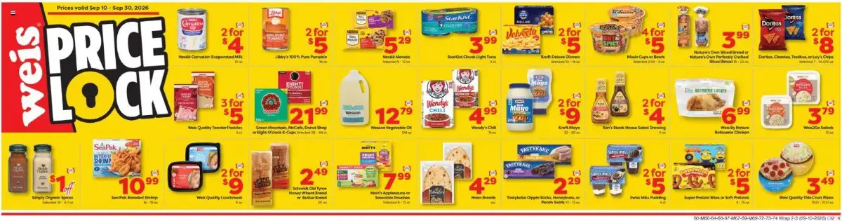 Weis Weekly Ad, page 2 of 7, valid 09/10/2026 - 09/16/2026 — Burgers, Beef Franks, Beef Patties, Limits Opply