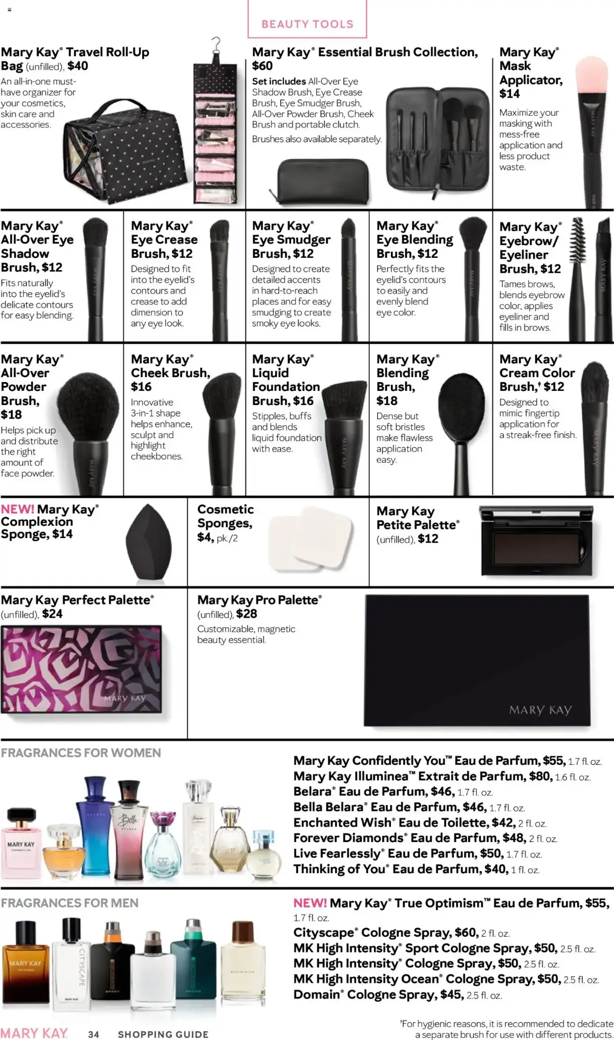 Mary Kay The Look Summer 2026, page 34 of 36, valid 05/16/2026 - 09/16/2026 — Brush, Cologne Spray, Eye Crease, Eau Parfum