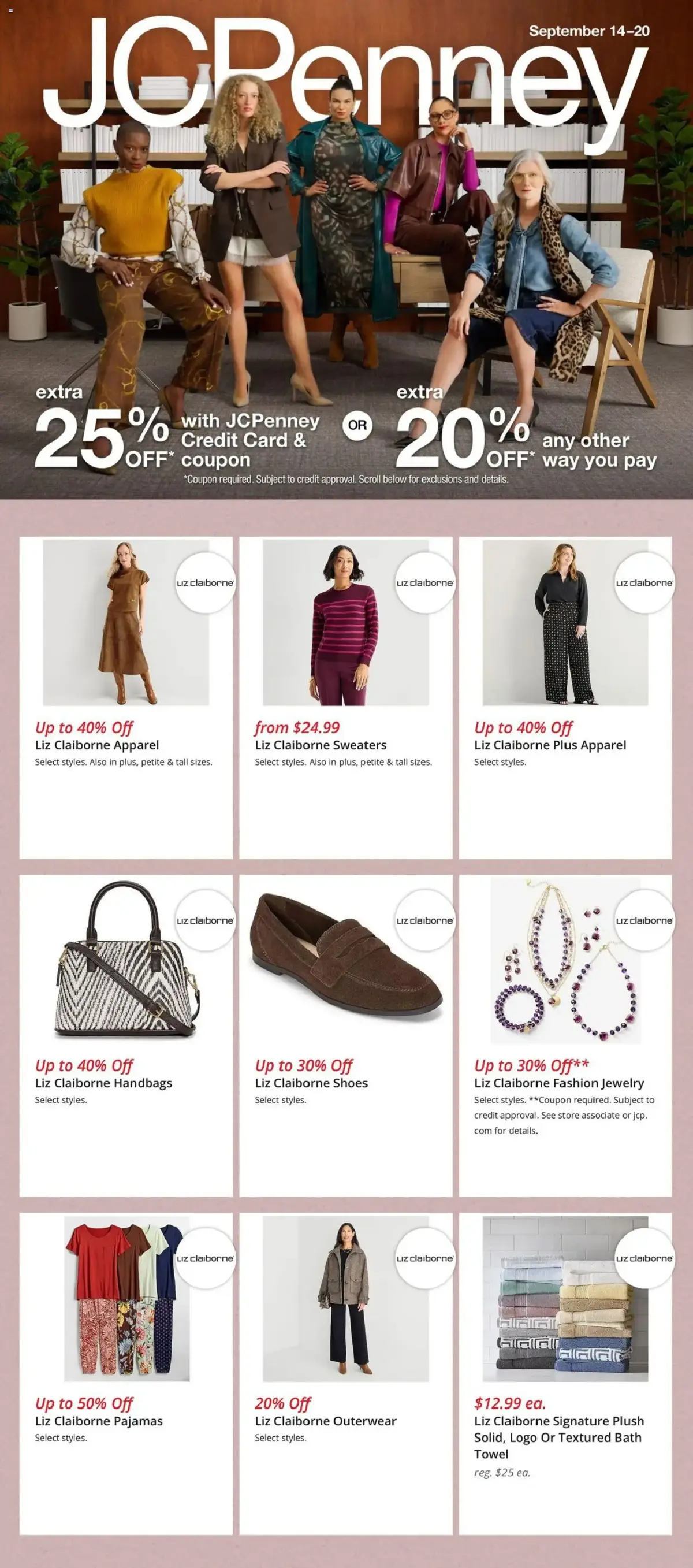 JCPenney Weekly Ad, page 1 of 9, valid 09/14/2026 - 09/20/2026