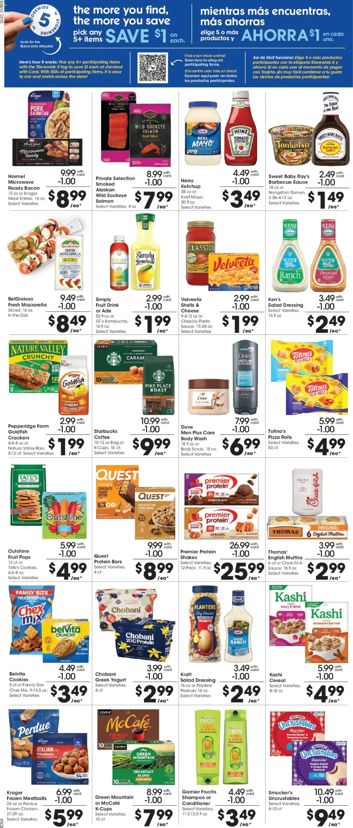 Smith's Weekly Ad, page 5 of 13, valid 09/09/2026 - 09/15/2026 — Select Varietes, Chicken, Simple Truth, Nature Valley