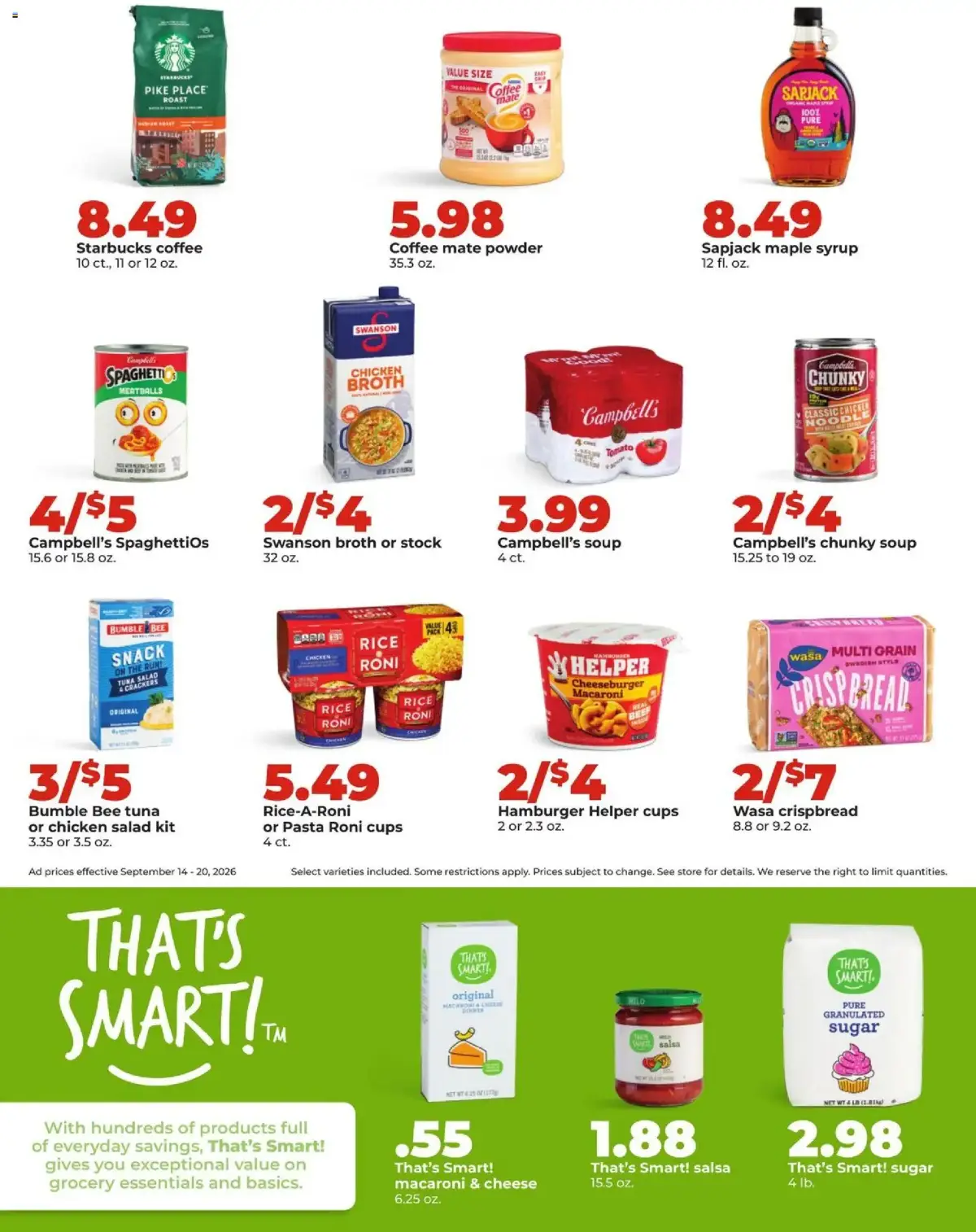 HyVee Weekly Ad, page 22 of 46, valid 09/14/2026 - 09/20/2026