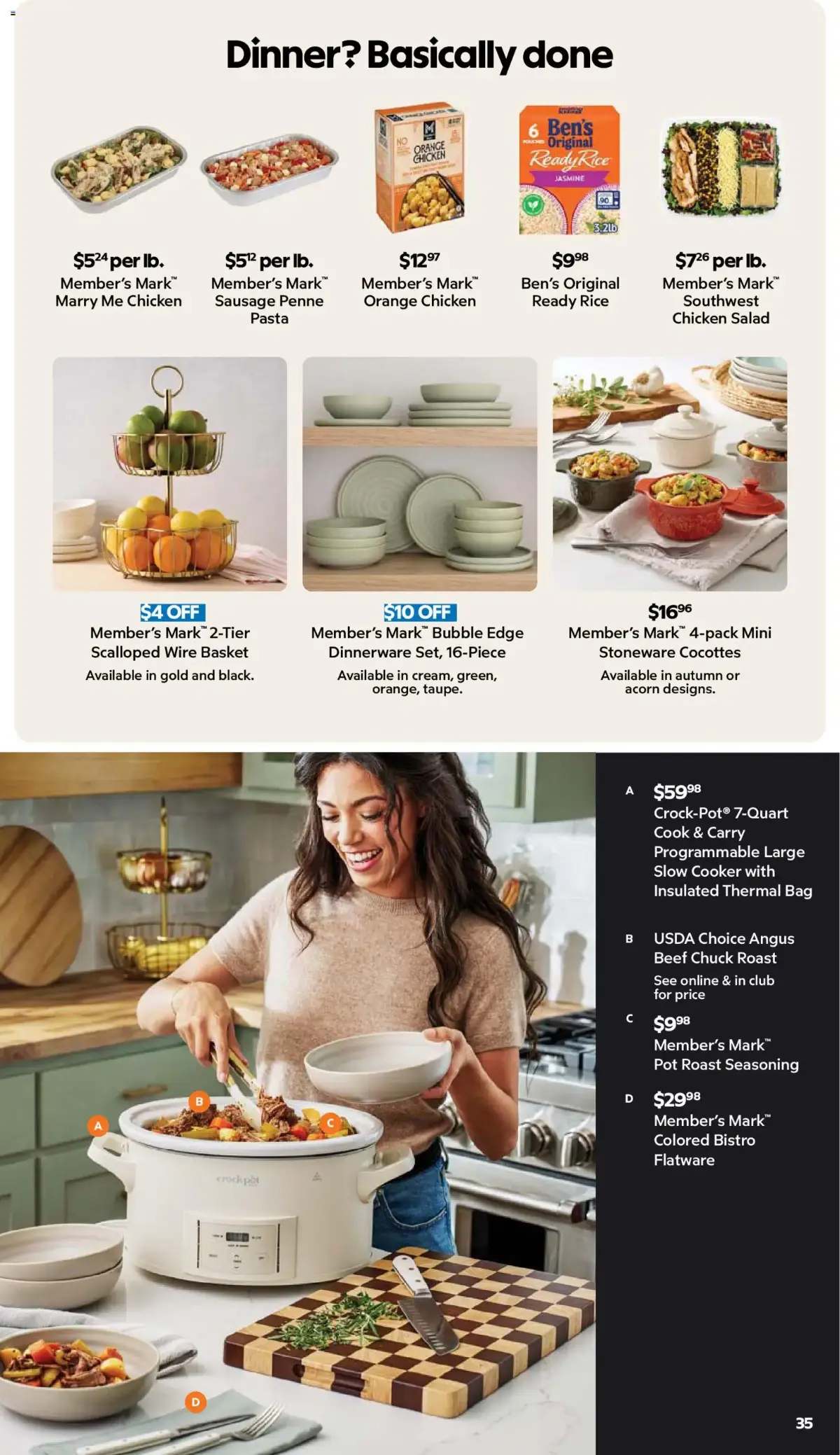 Sam's Club Weekly Ad, page 35 of 44, valid 08/26/2026 - 09/20/2026 — Member's Mark, Ready Rice, Mark -Tier, Set -Piece