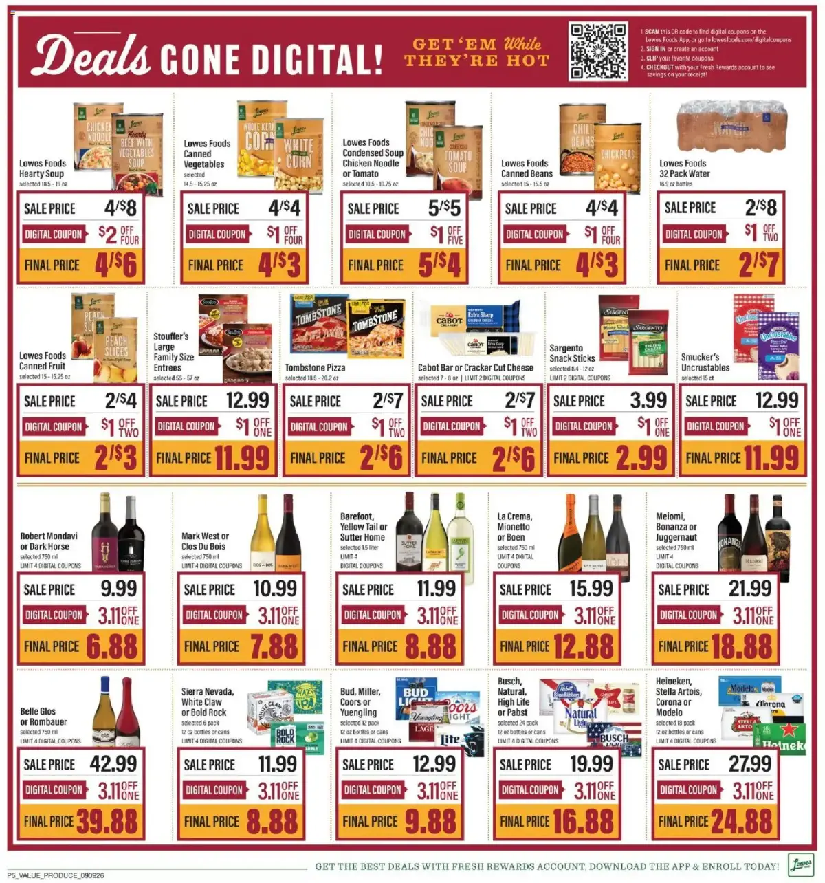 Lowes Foods Weekly Ad, page 8 of 11, valid 09/09/2026 - 09/15/2026