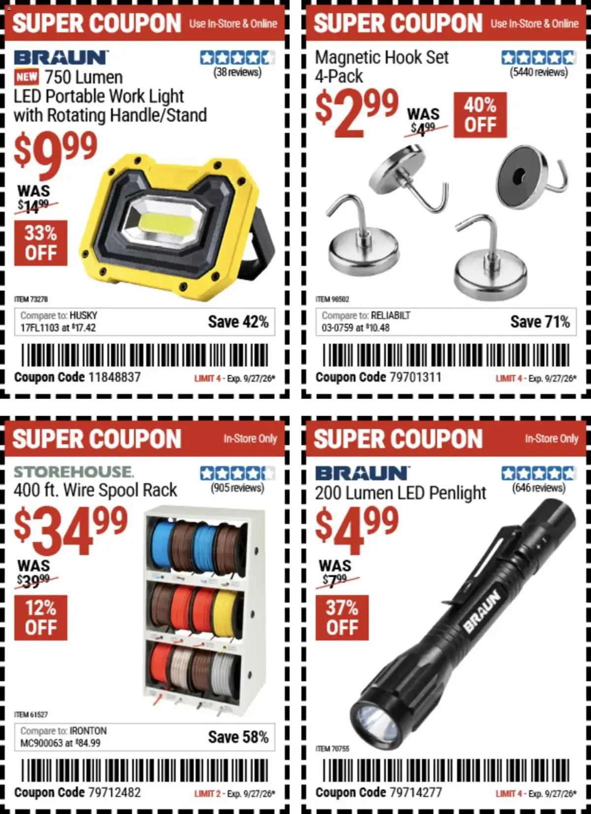Harbor Freight Weekly Ad, page 16 of 18, valid 09/14/2026 - 09/27/2026