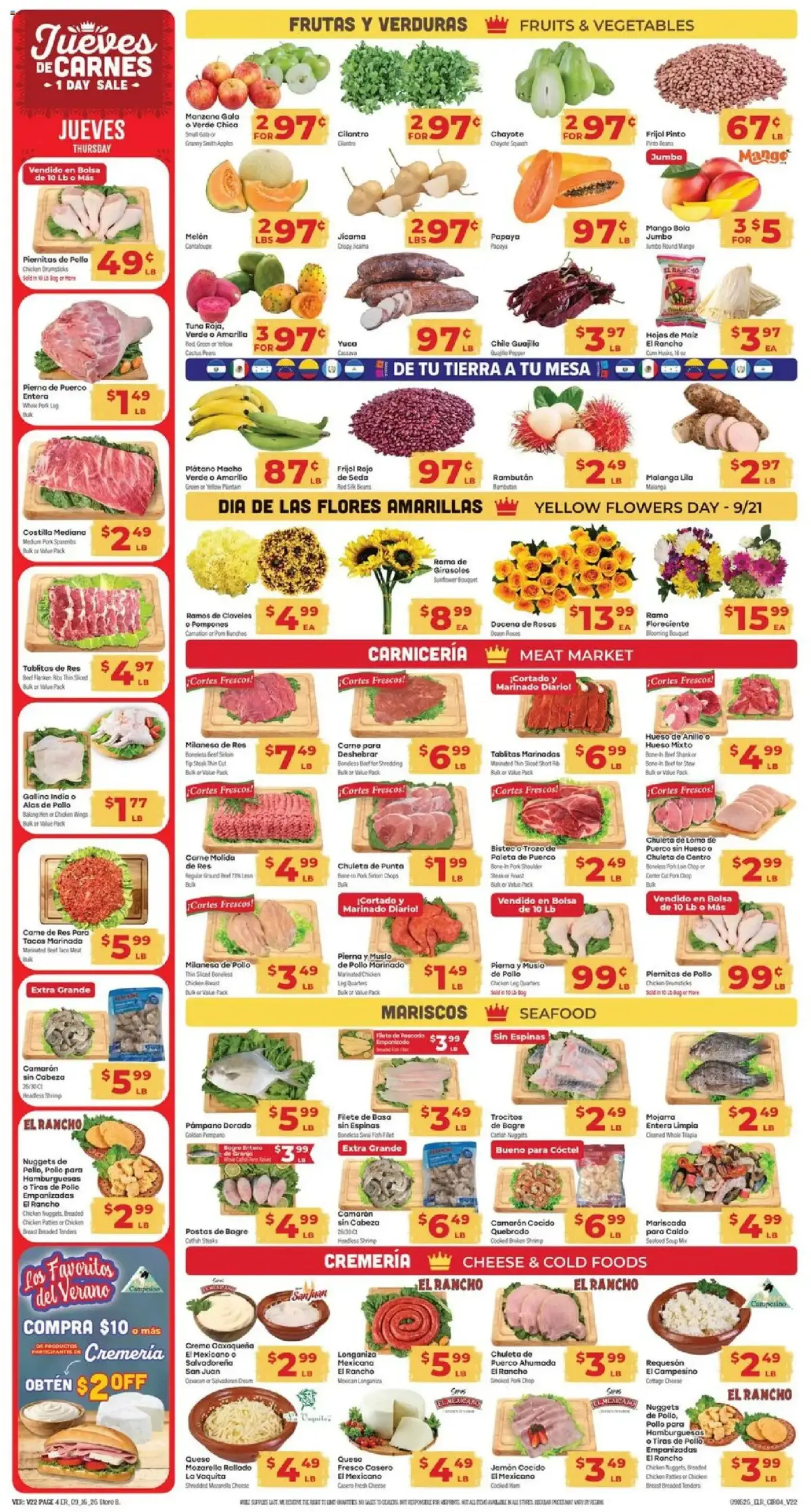 El Rancho Weekly Ad, page 4 of 4, valid 09/16/2026 - 09/22/2026