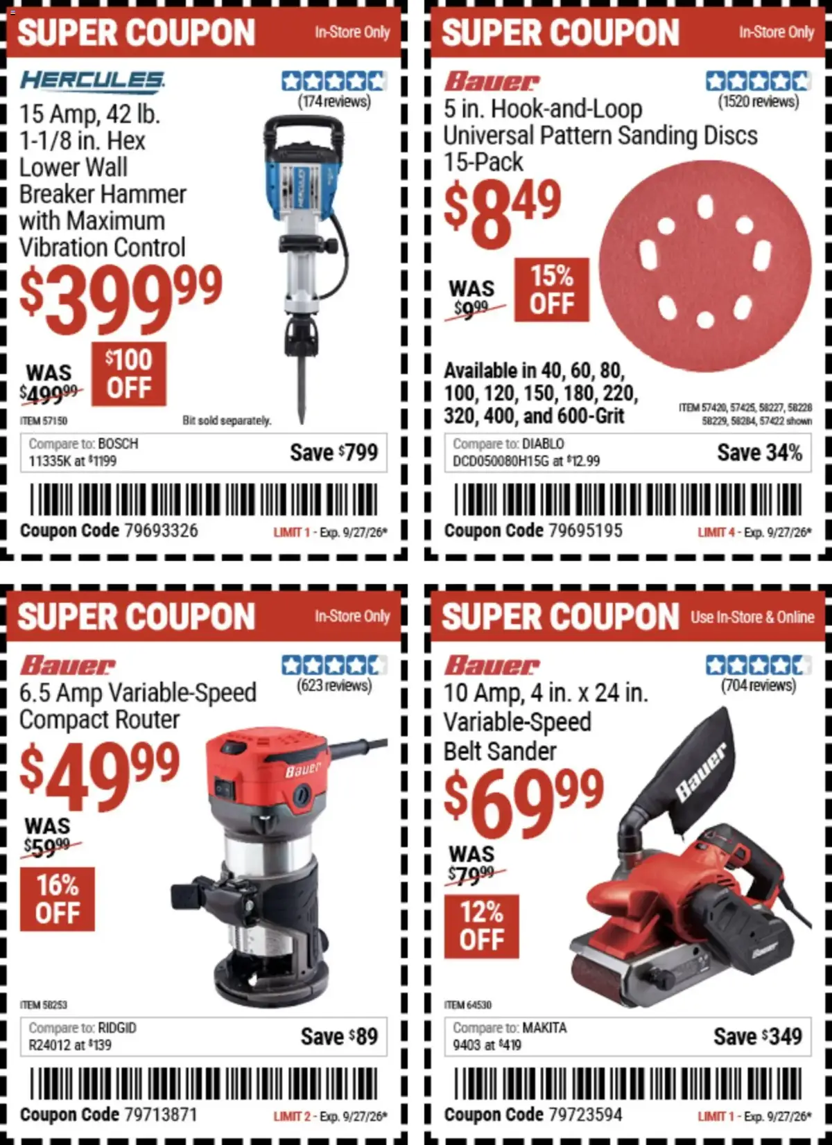 Harbor Freight Weekly Ad, page 11 of 18, valid 09/14/2026 - 09/27/2026