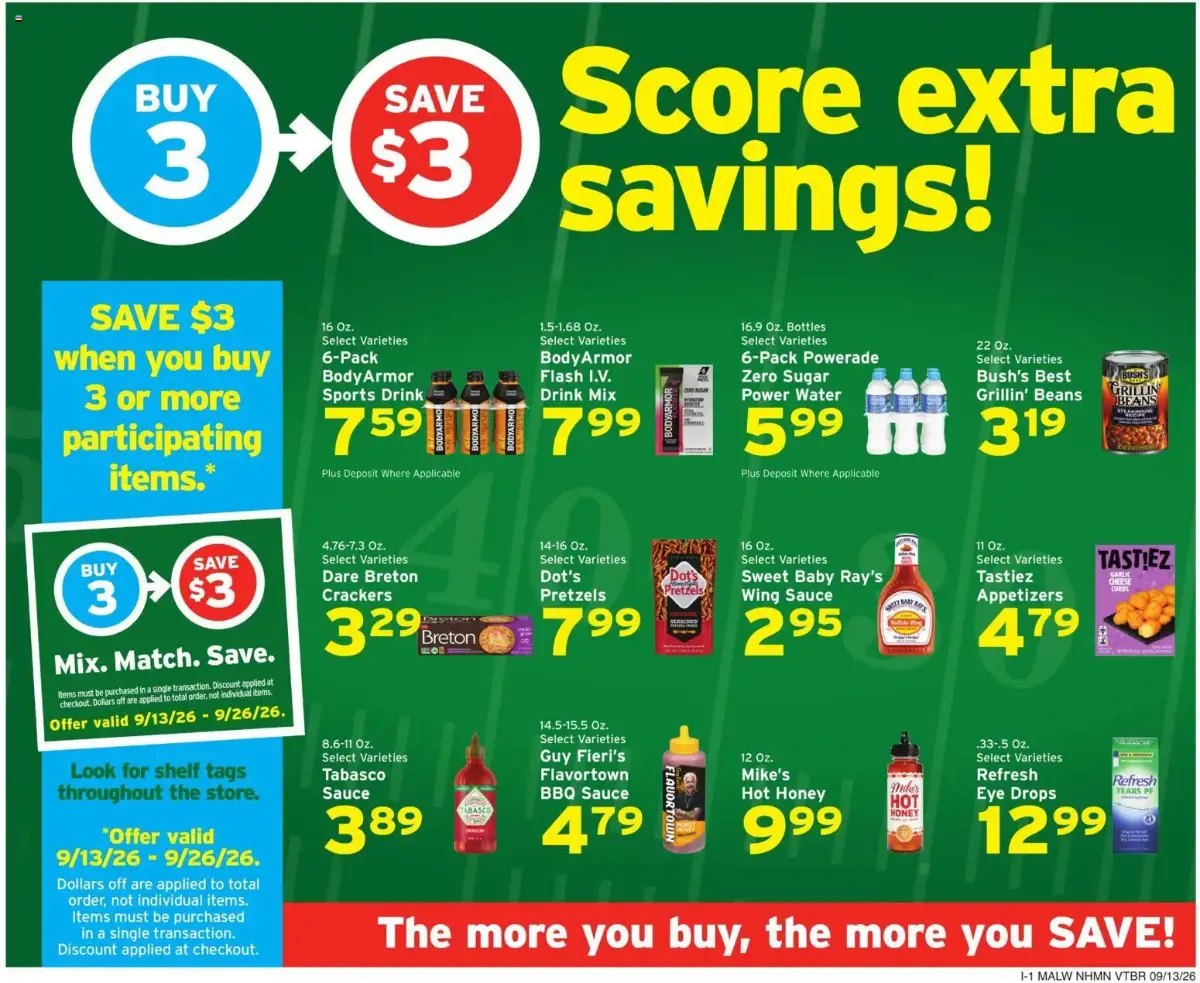 Hannaford Weekly Ad, page 9 of 16, valid 09/13/2026 - 09/19/2026