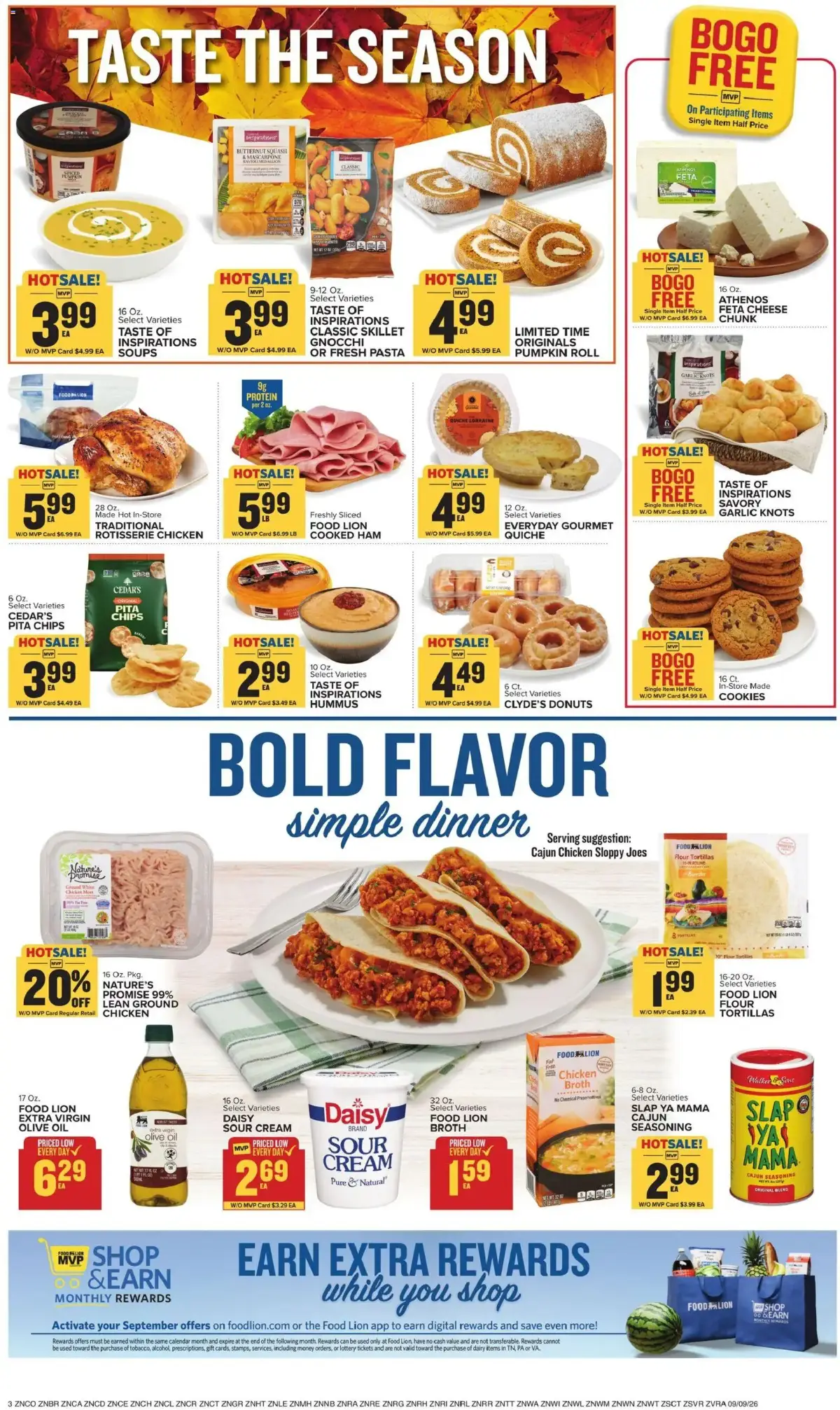 Food Lion Weekly Ad, page 6 of 18, valid 09/09/2026 - 09/15/2026 — Hotsale, Orange Juice, Guiding Stars, NATURE'S Promise