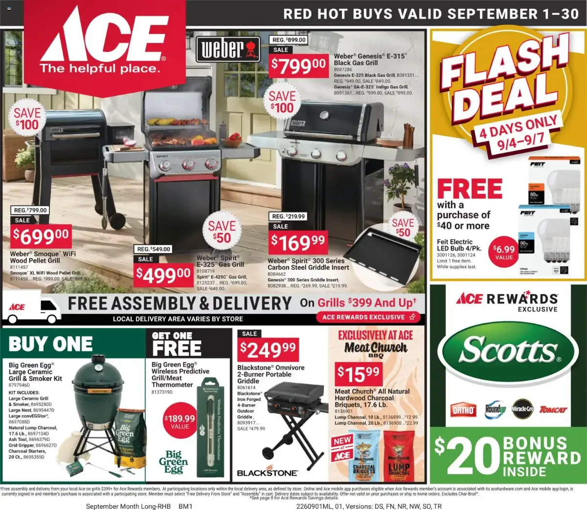 ACE Hardware Weekly Ad, page 1 of 8, valid 09/01/2026 - 09/30/2026