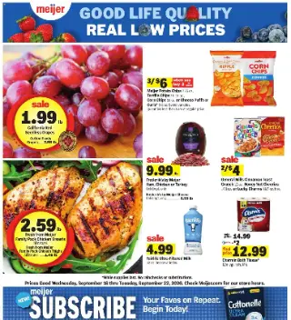 Meijer Weekly Ad preview, valid 09/16/2026 - 09/22/2026