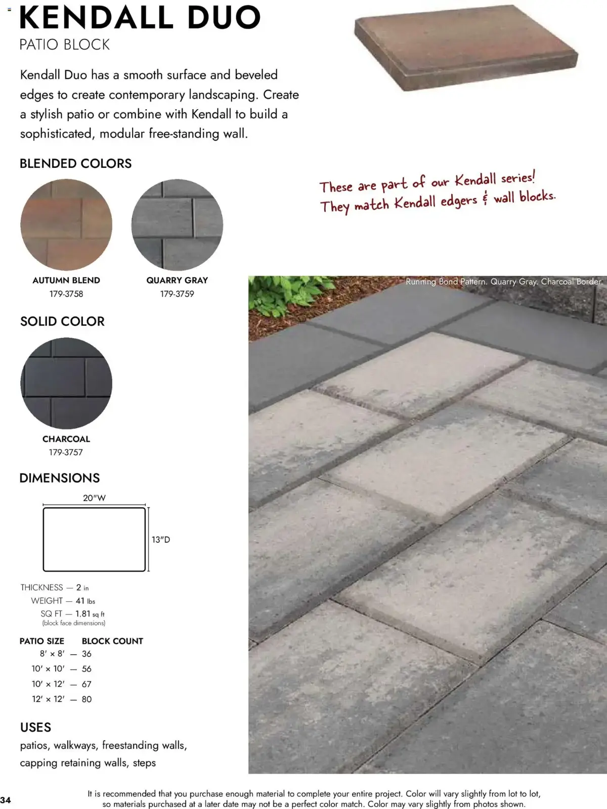 Menards Landscape Catalog, page 34 of 100, valid 04/02/2026 - 12/31/2026