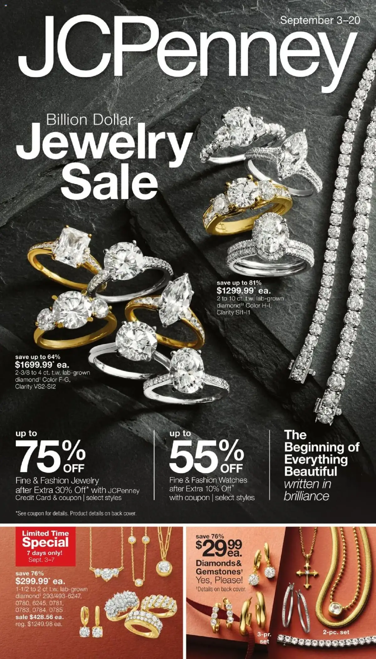 JCPenney Jewelry Sale, page 1 of 54, valid 09/03/2026 - 09/20/2026