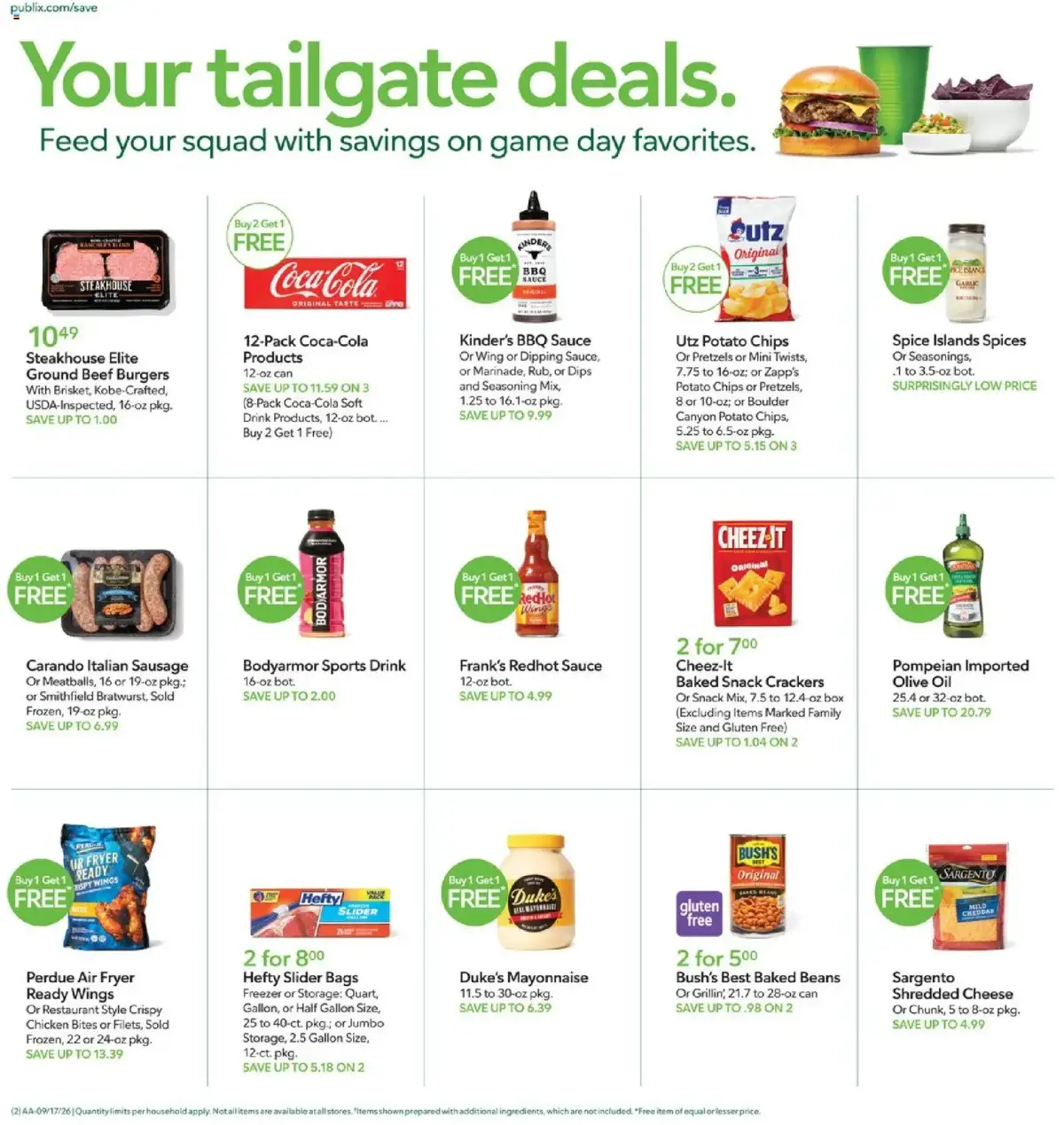 Publix Weekly Ad, page 2 of 17, valid 09/16/2026 - 09/22/2026