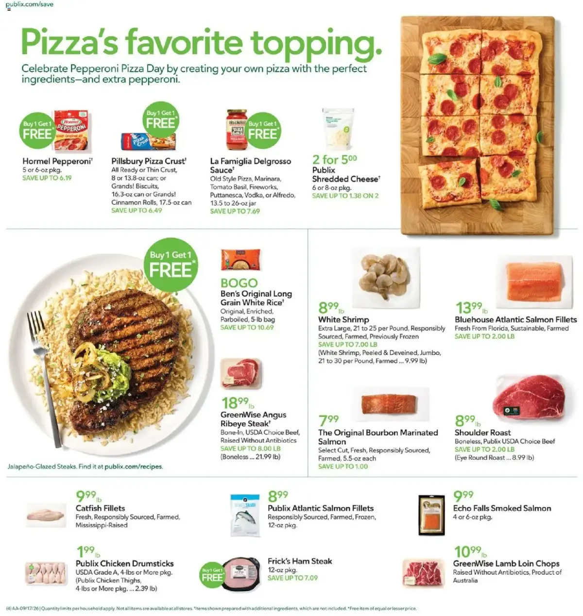 Publix Weekly Ad, page 4 of 17, valid 09/16/2026 - 09/22/2026